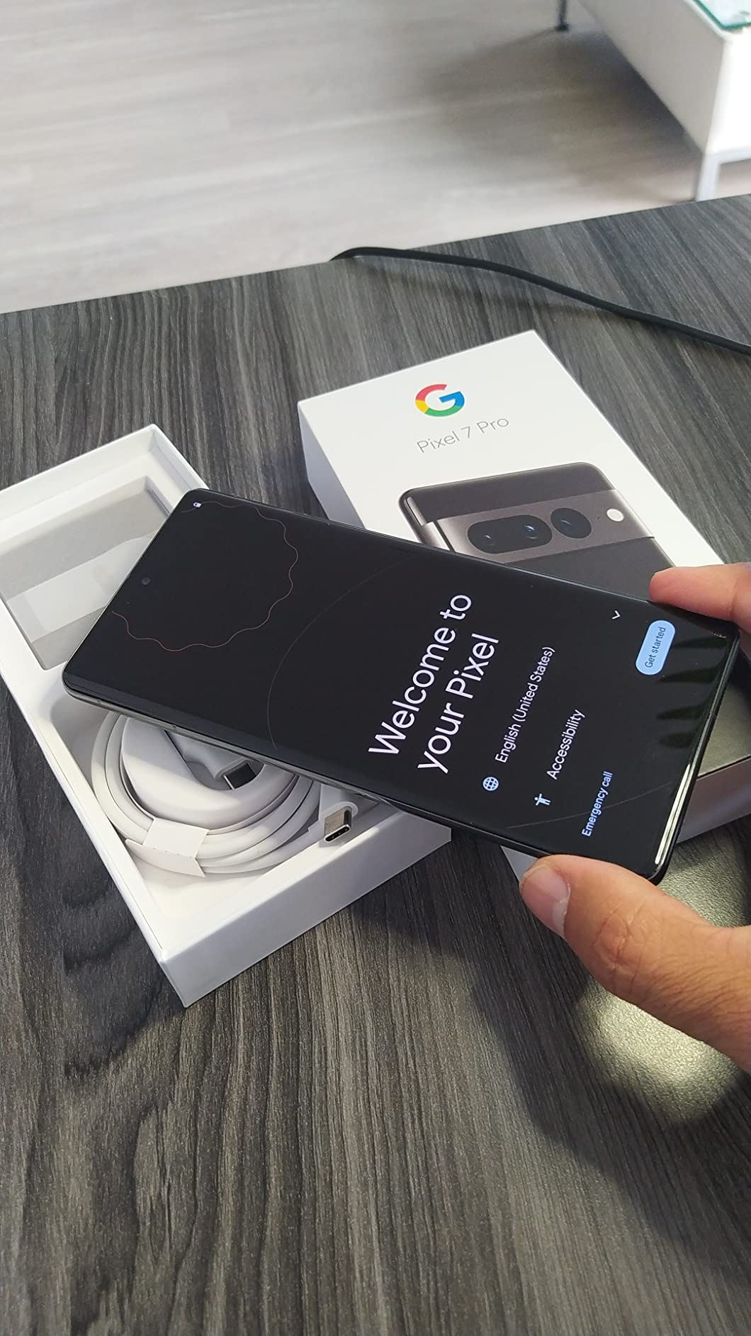 Google Pixel 7 Pro - 5G Android Phone - Unlocked Smartphone with Telephoto/Wide Angle Lens, and 24-Hour Battery - 128GB - Obsidian customer photo 2