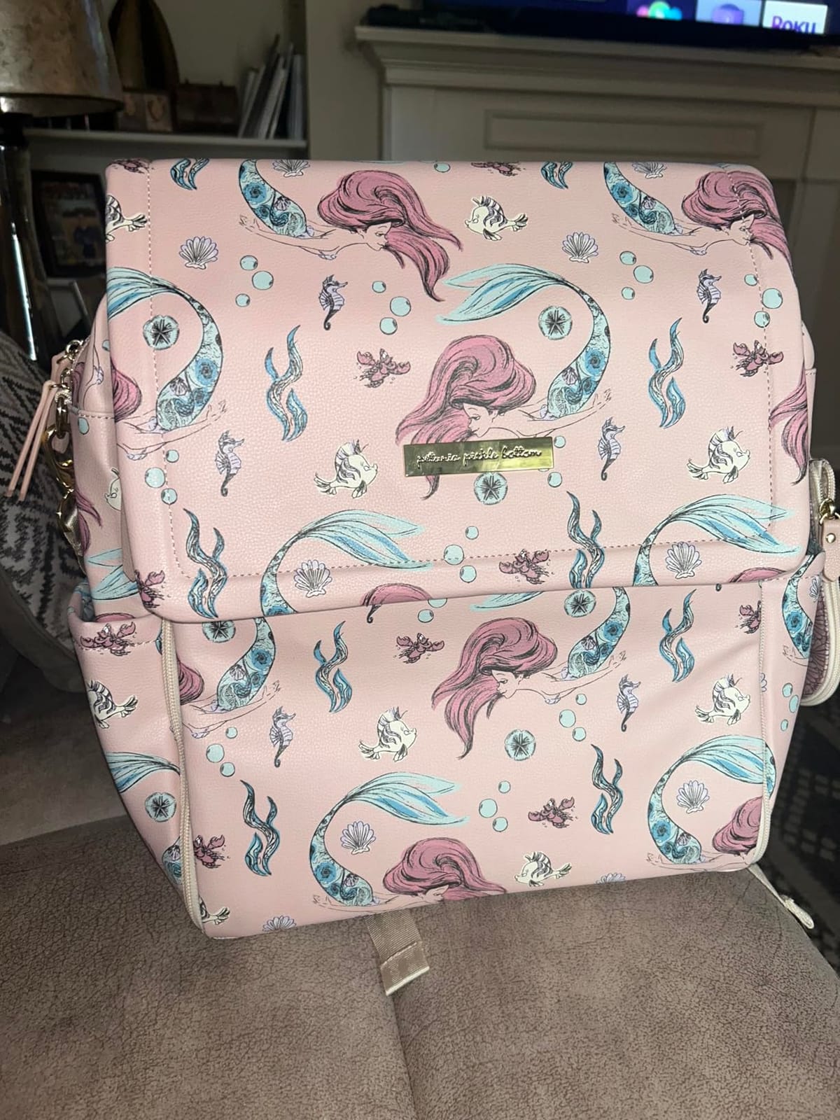 Petunia Pickle Bottom Boxy Backpack, Diaper Bag, Stylish Baby Bag, Spacious Backpack, On-The-Go Moms, Brioche customer photo 1