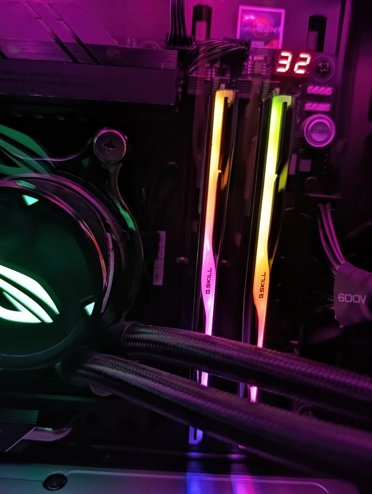 G.SKILL Trident Z5 Neo RGB Series DDR5 RAM (AMD EXPO) 64GB (2x32GB) Up to 6000MT/s CL30-40-40-96 1.40V Desktop Computer Memory U-DIMM - Matte Black (F5-6000J3040G32GX2-TZ5NR) customer photo 2