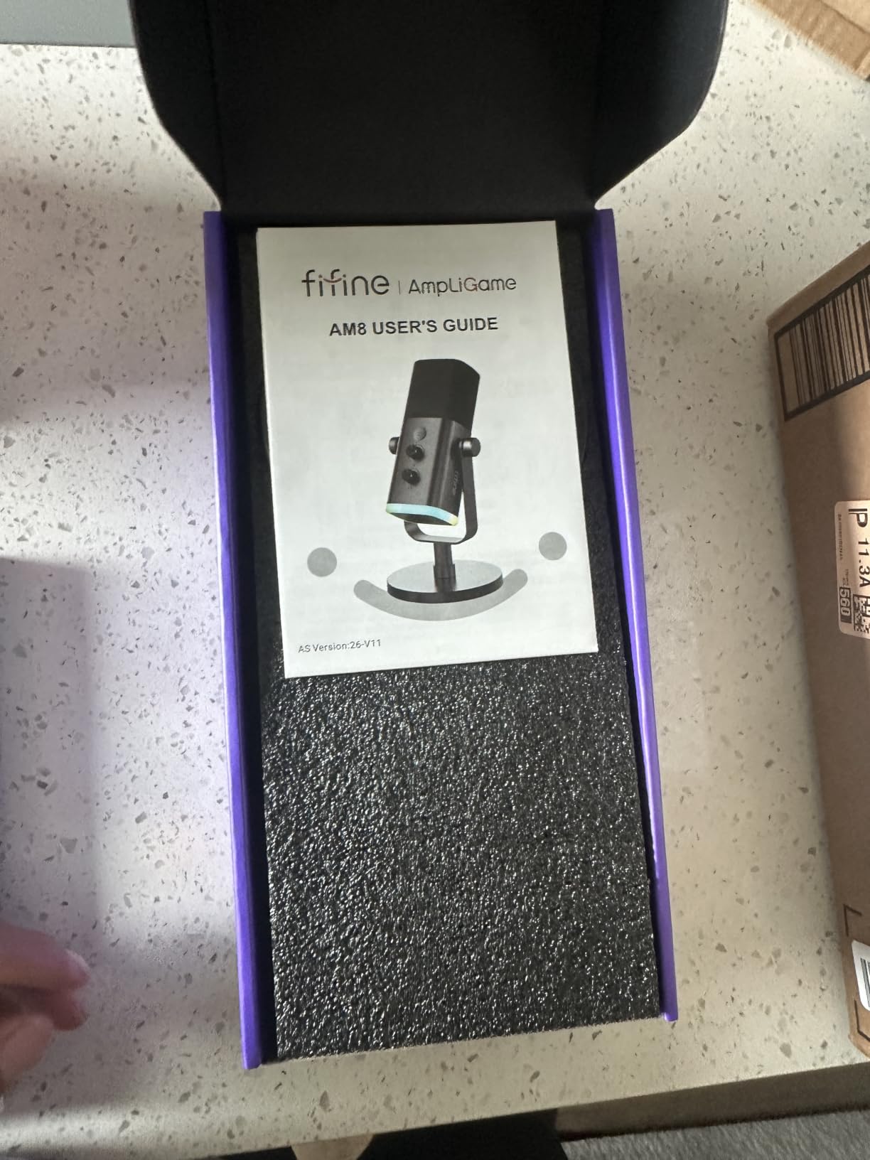 FIFINE AmpliGame AM8 USB/XLR Dynamic Microphone for Gaming Streaming | Podcast Mic with RGB Light, Mute Button, Headphones Jack, Desktop Stand customer photo 1