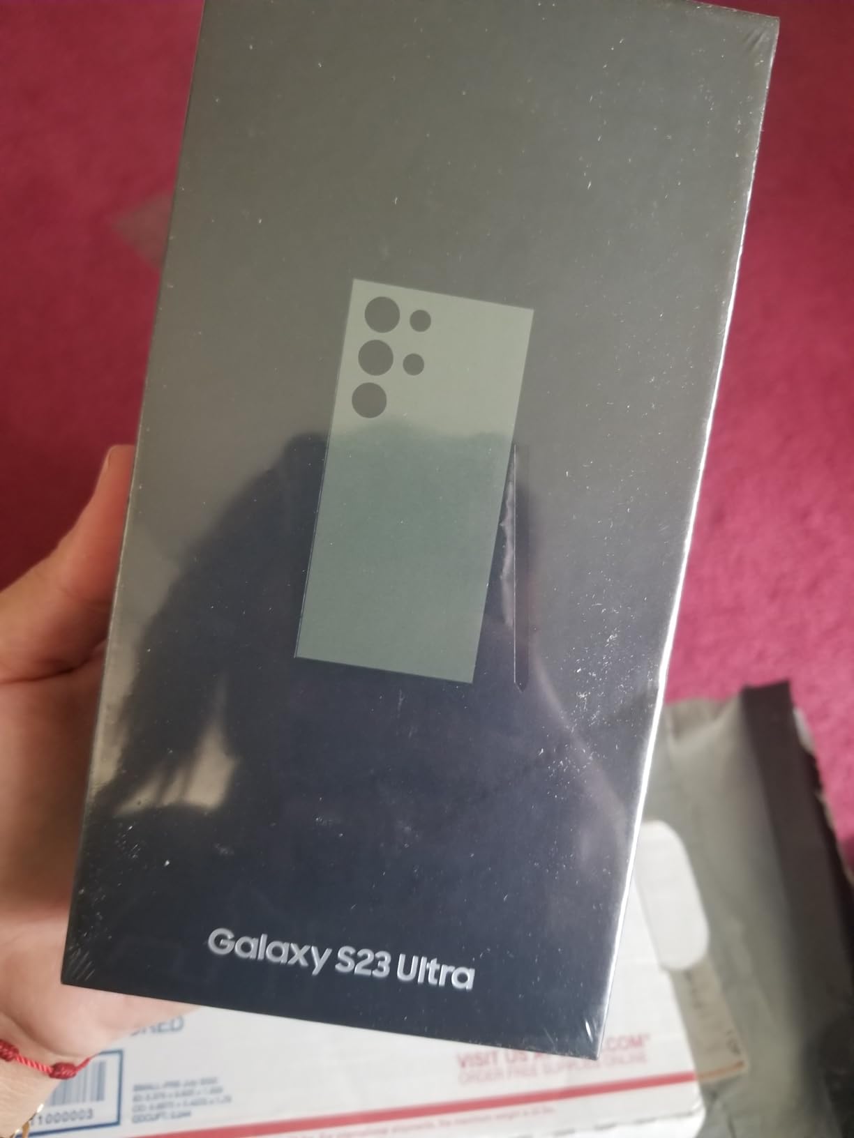 Samsung Galaxy S23 Ultra 5G SM-S918B/DS 256GB 12GB RAM, 200 MP Camera, Factory Unlocked, International Model (Lavender) customer photo 1
