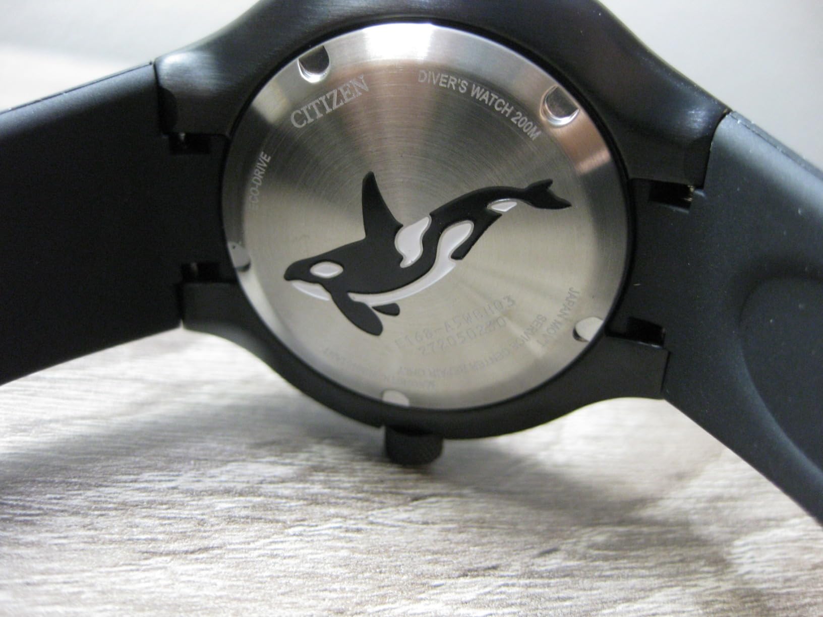 Men's Eco-Drive Special Edition Promaster Sea Orca Black Stainless Steel with Black Polyurethane Strap, ISO Compliant (Model: BN0235-01E) customer photo 1