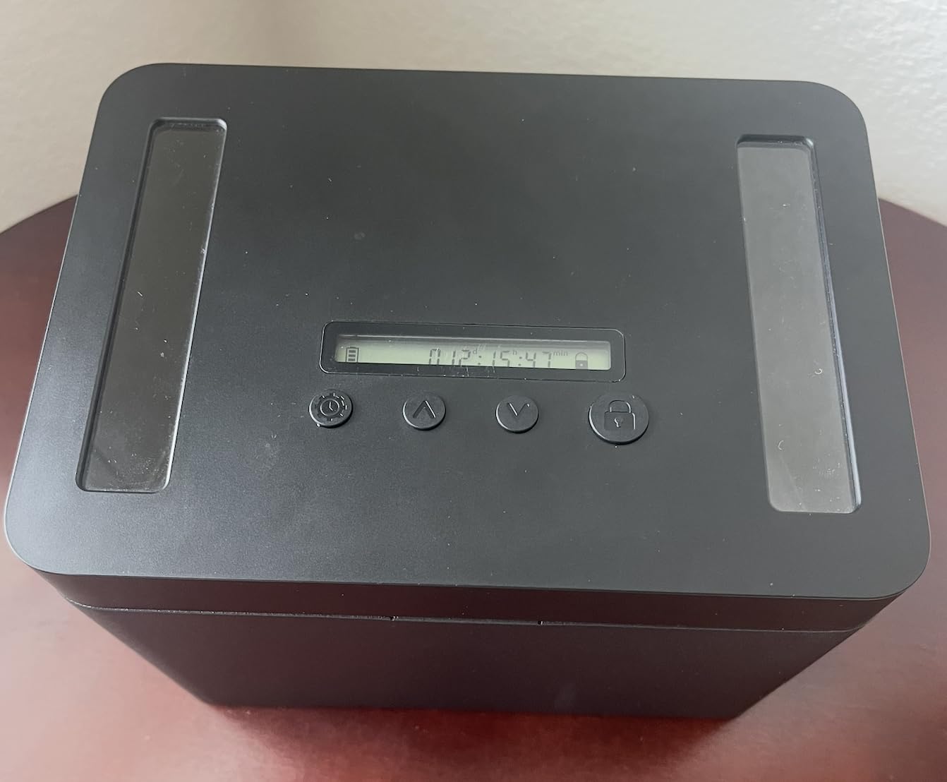 Metal Time Lock Box with Timer, Emergency Unlock, Audio Prompt, 365-Day Max customer photo 1