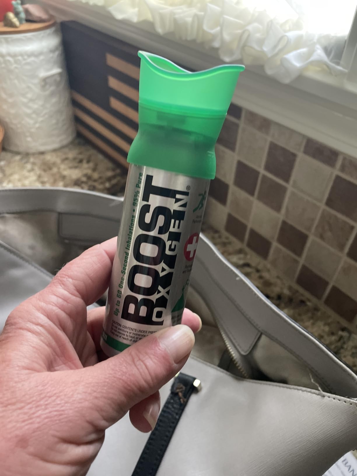 Boost Oxygen Pocket Size Natural 3L Canister, 2 Pack | Fits in a Bag, Purse & Pocket • No Added Aromas • For On-The-Go Quick Trips customer photo 2