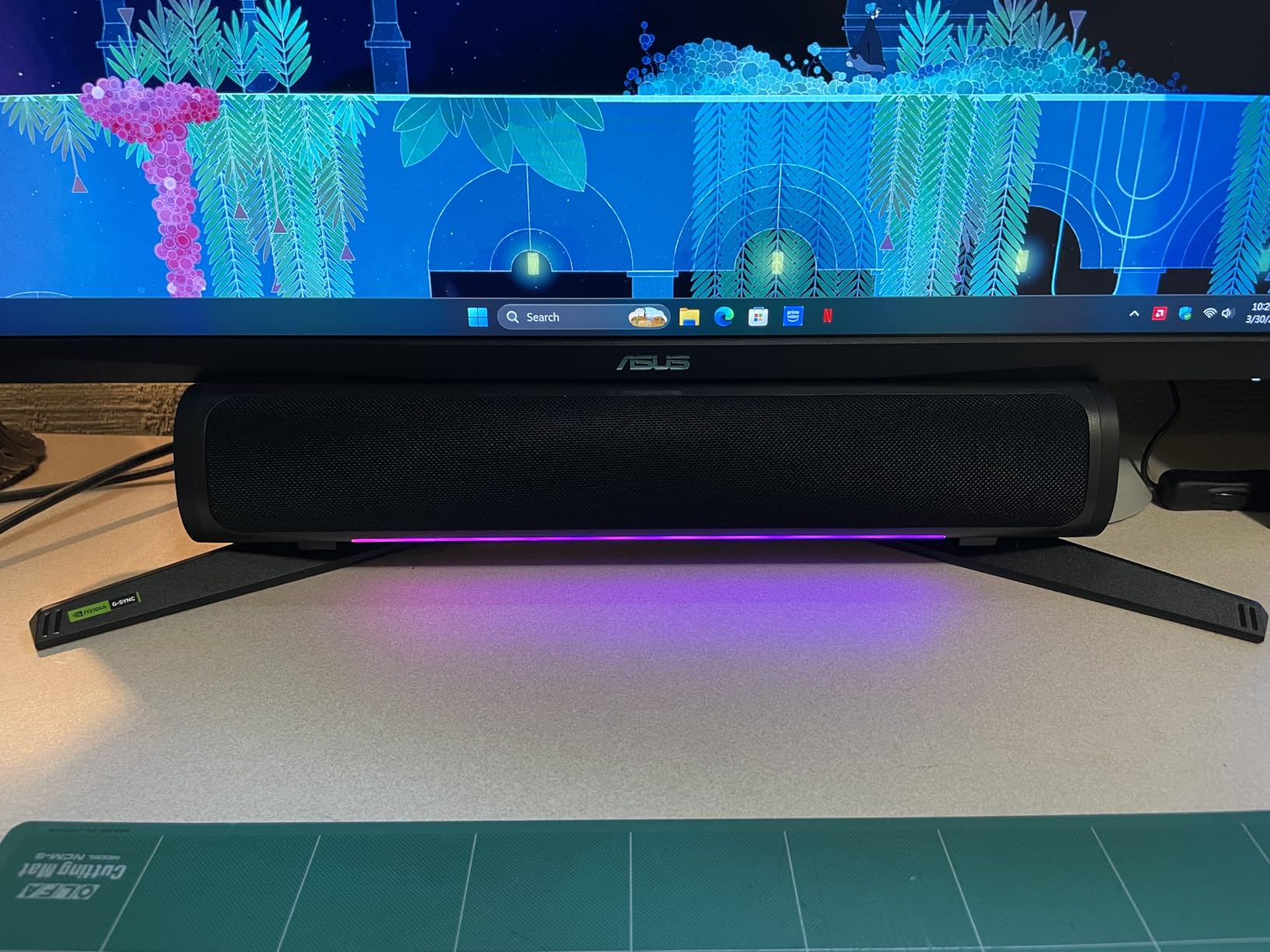 ASUS TUF Gaming VG27AQ3A 27 Inch 1440p 180Hz G-SYNC Gaming Monitor | Fast IPS, ELMB Sync, 1ms, 130% sRGB, Built-In Speakers, FreeSync Premium, HDR10, for PS5 and Xbox, 3yr warranty customer photo 1