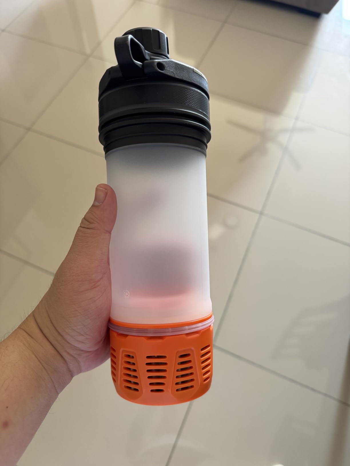 GRAYL GeoPress 24 oz Water Purifier & Water Filter Bottle, Black Camo customer photo 1
