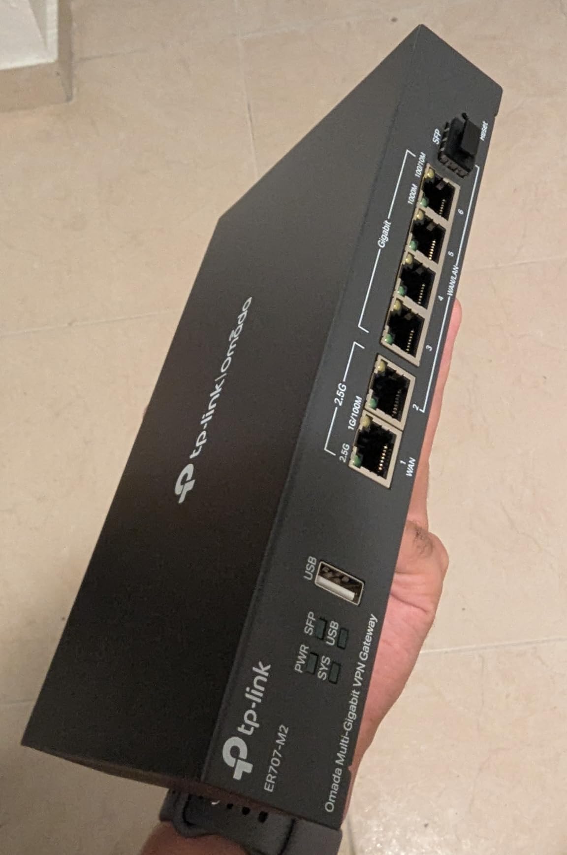 Omada ER707-M2, Multi-Gigabit VPN Route | Dual 2.5Gig WAN Ports, High Network Capacity, SPI Firewall, Omada SDN Integrated, Load Balance, Lightning Protection customer photo 2