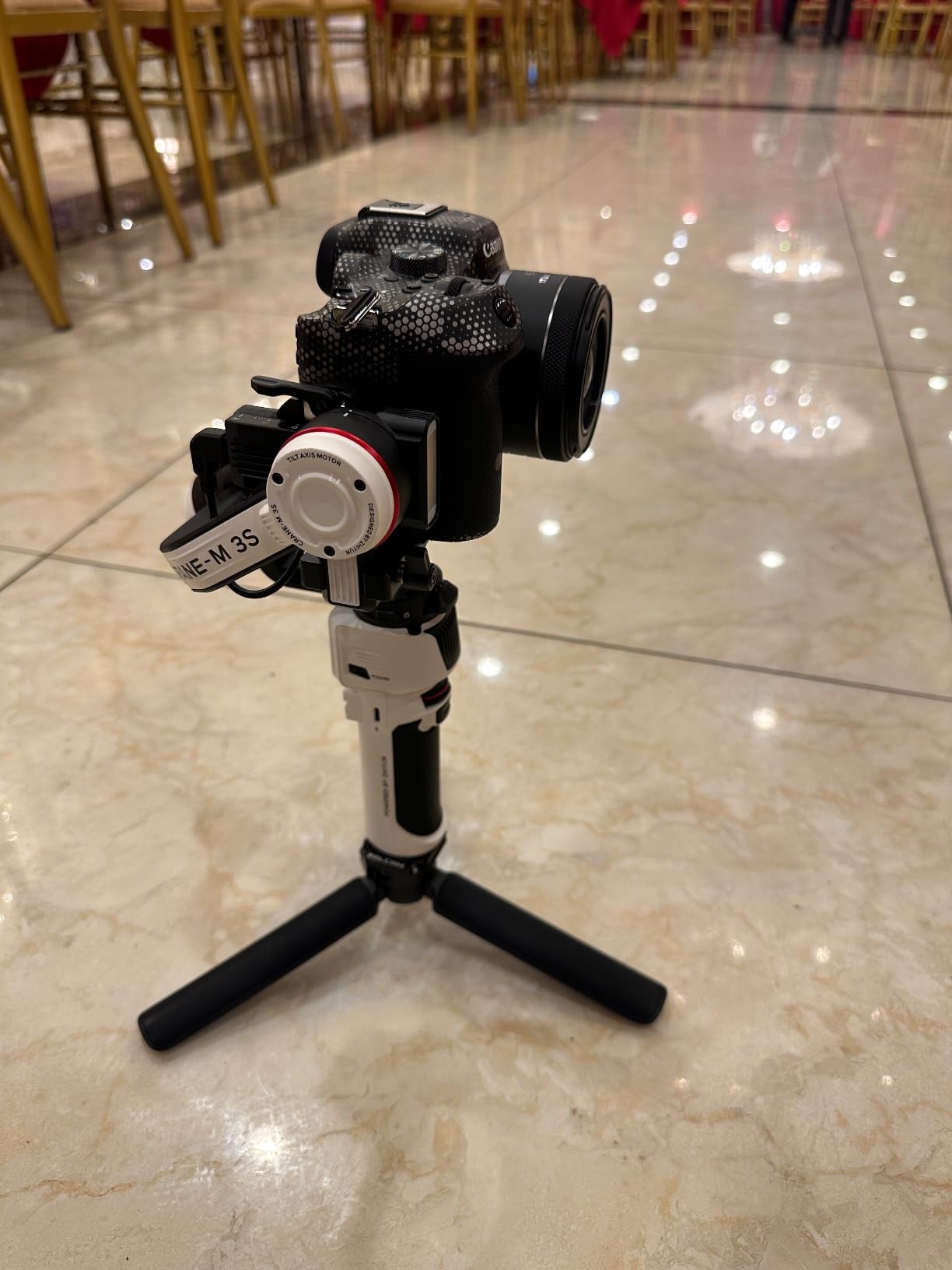 Crane M3S Handheld Gimbal 3-Axis Stabilizer All in One Design for Mirrorless Cameras Like Sony, Canon, Smartphone Like iPhone, Samsung, Action Cameras Like Gopro (Crane M3 Upgrade Version in 2023) customer photo 2