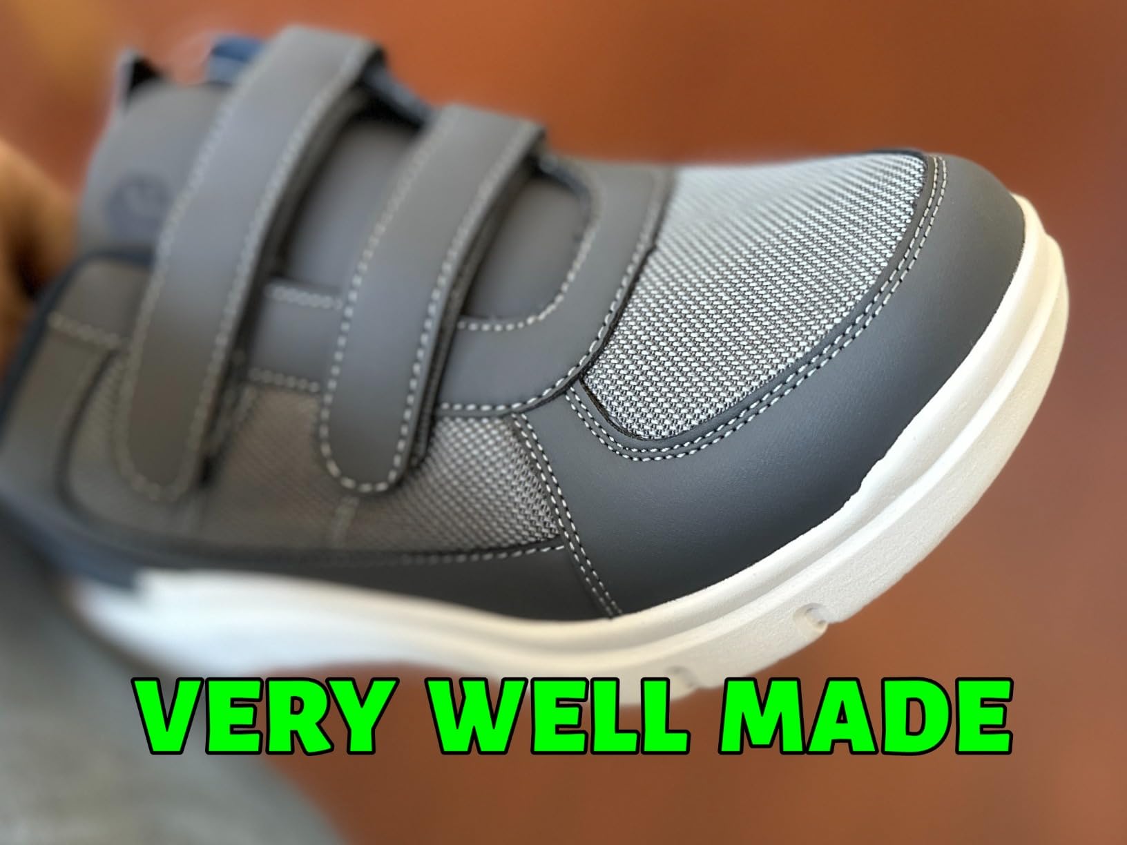 FitVille Diabetic Shoes for Men Extra Wide Width, Mens Diabetic Shoes for Neuropathy, Swollen Feet, Pain Relief with Adjustable Straps customer photo 1