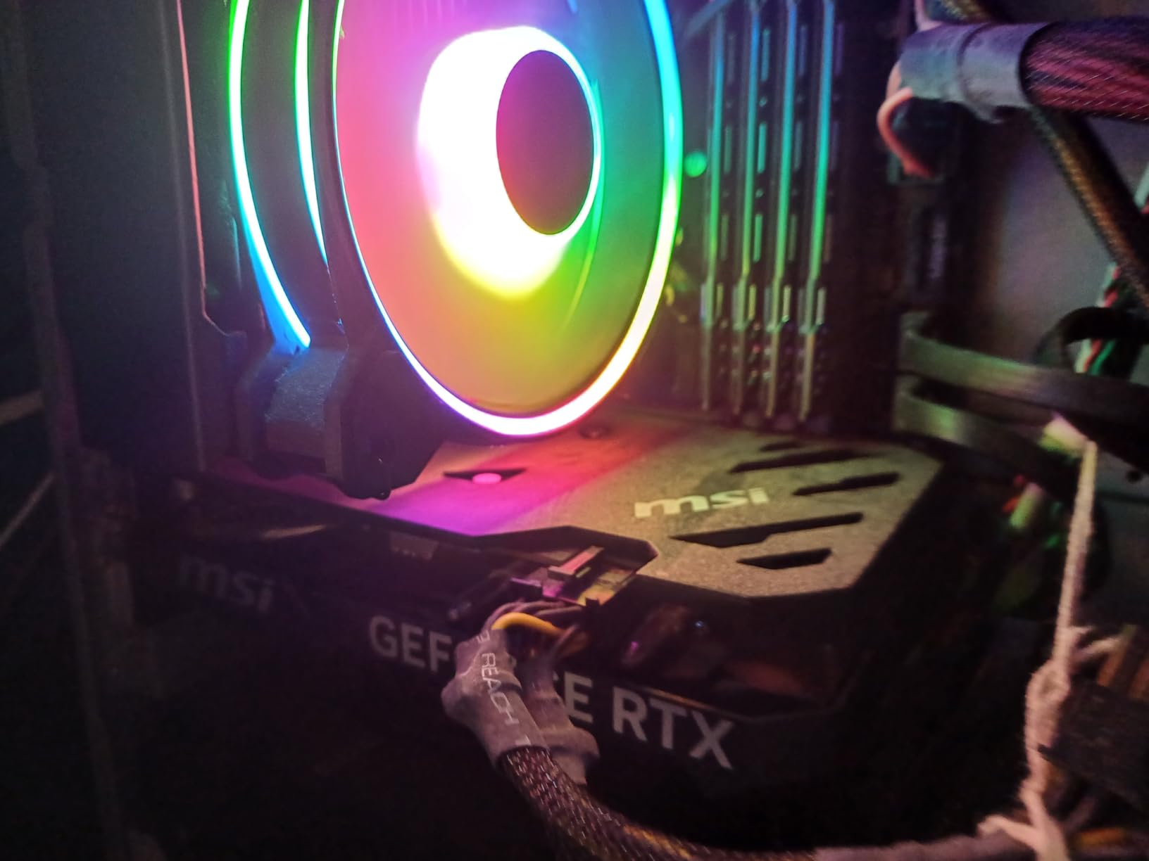MSI Gaming GeForce RTX 4060 8GB GDRR6 Extreme Clock: 2505 MHz 128-Bit HDMI/DP Nvlink TORX Fan 4.0 Ada Lovelace Architecture Graphics Card (RTX 4060 Ventus 2X Black 8G OC) customer photo 1