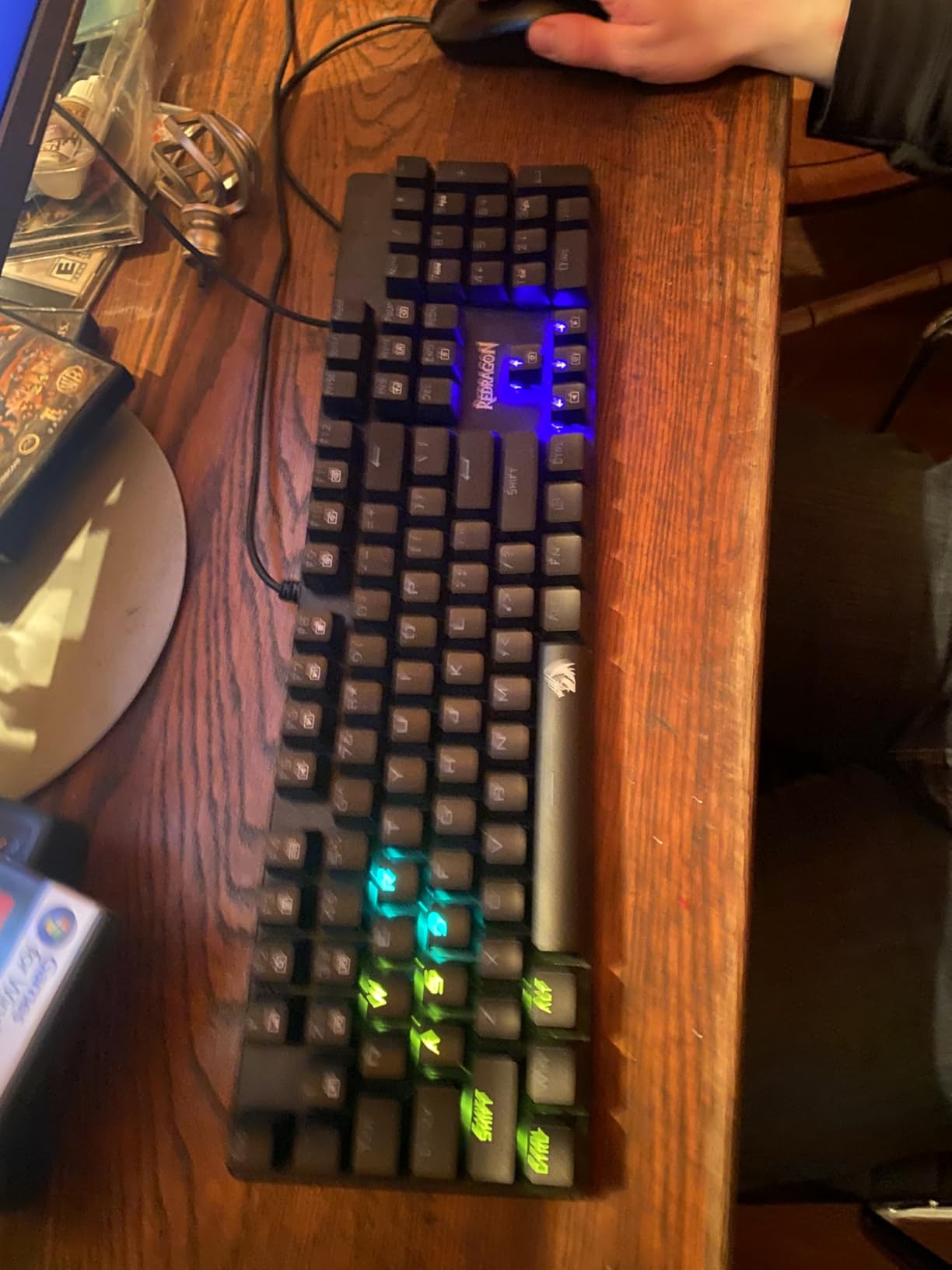 Redragon Mechanical Gaming Keyboard Wired, 11 Programmable Backlit Modes, Hot-Swappable Red Switch, Anti-Ghosting, Double-Shot PBT Keycaps, Light Up Keyboard for PC Mac customer photo 2