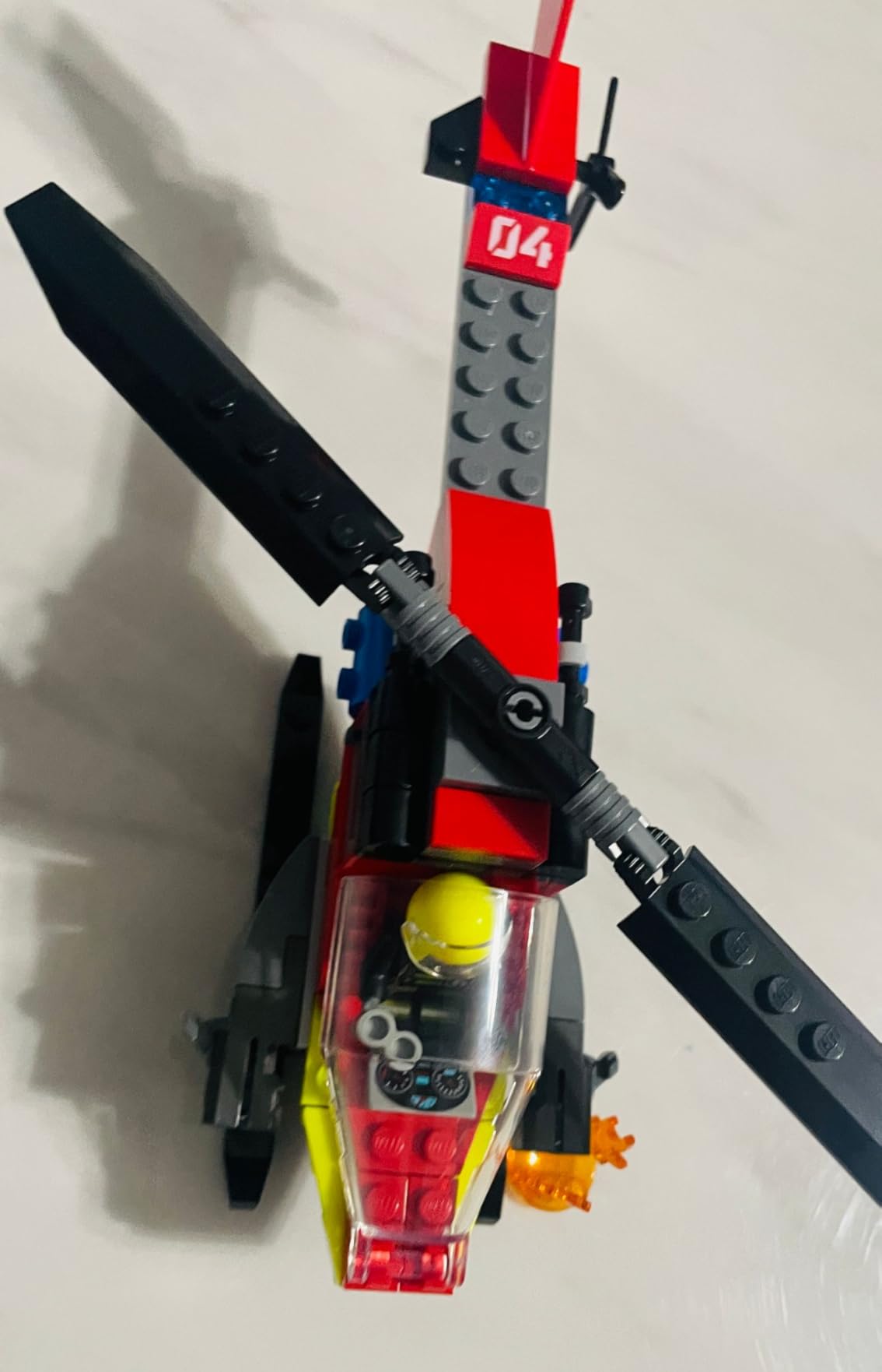 LEGO City Fire Rescue Helicopter Toy, Building Set with Firefighter Minifigure Pilot, Fun Gift or Pretend Play Toy for Boys, Girls and Kids Ages 5 and Up, 60411 customer photo 2