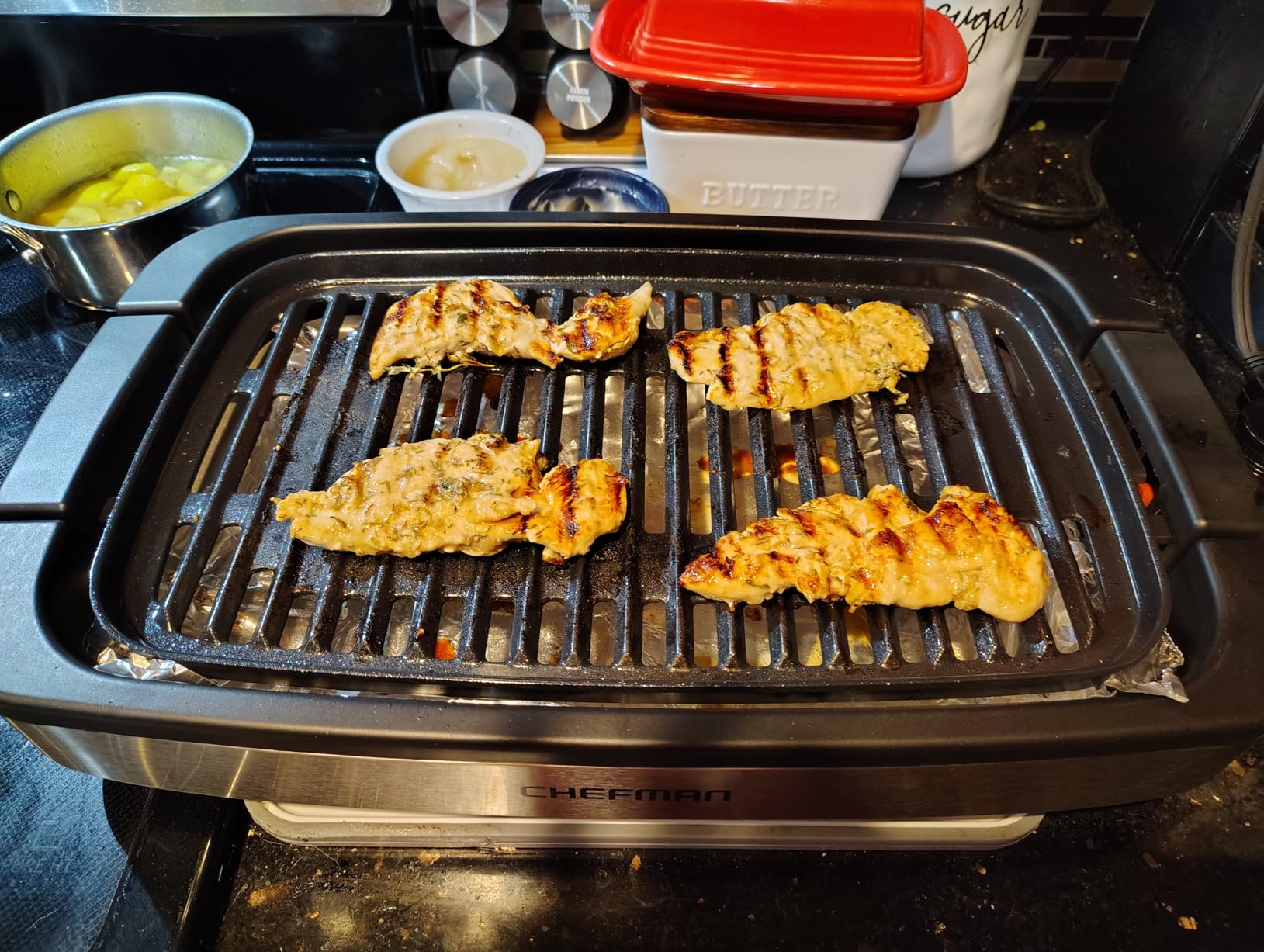 Chefman Smokeless Indoor Electric Grill, Extra Large Grilling Surface, Nonstick Table Top Grill customer photo 2