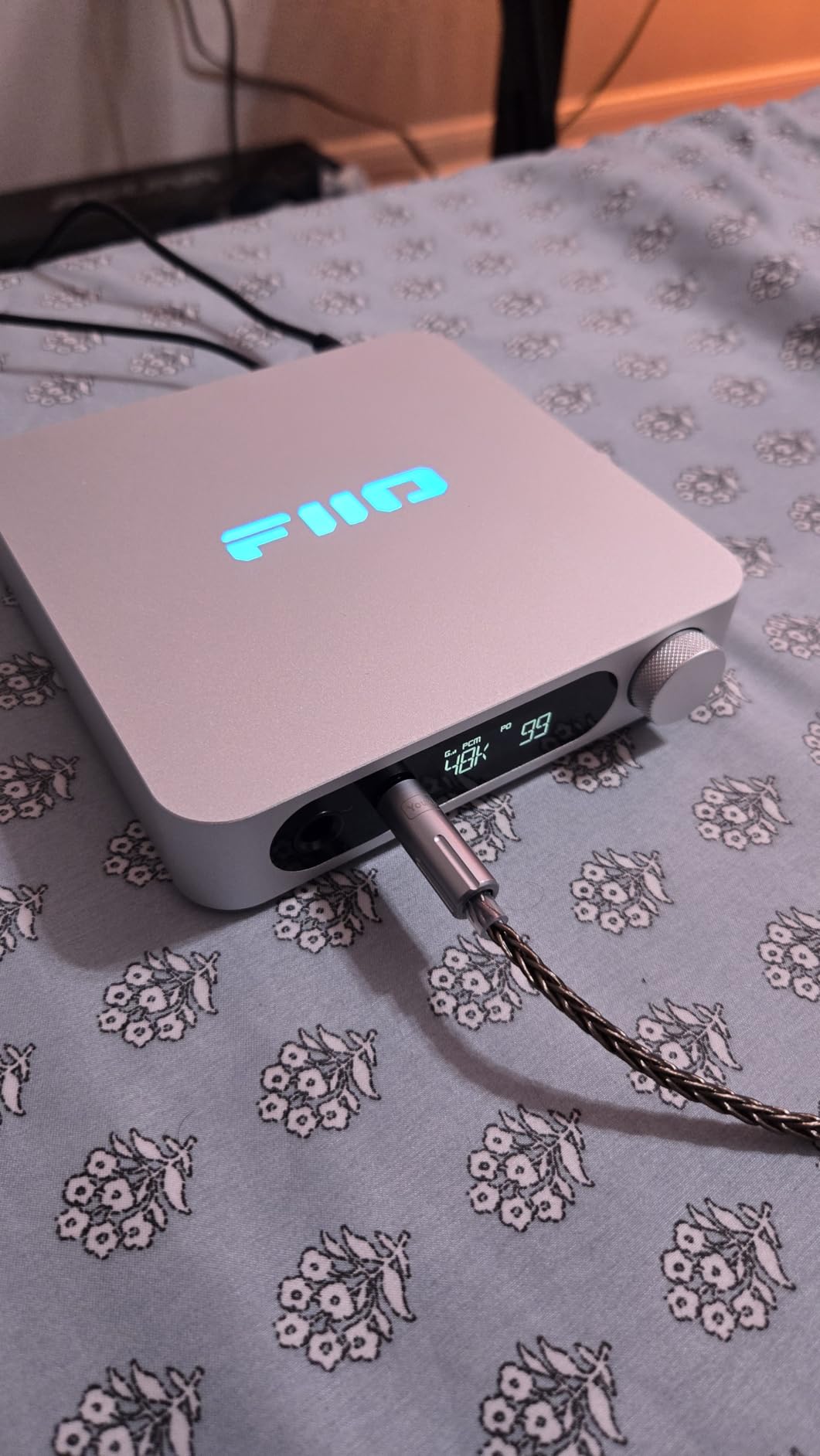 FiiO K11 DAC and Headphone Amplifier for Home Audio or PC, 6.35mm and Balanced 4.4mm, RCA, Coaxial, Optical, 1400mW, 384kHz/24Bit DSD256 (Silver) customer photo 1