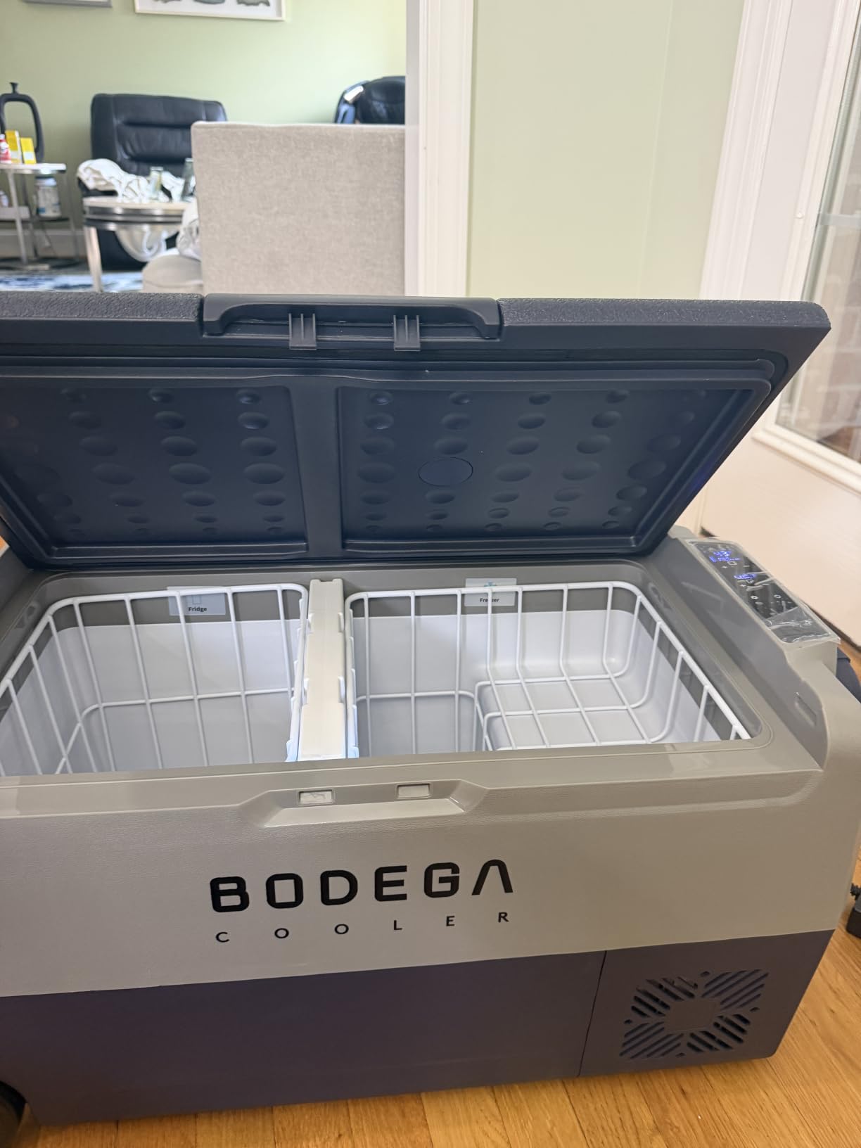 BODEGACOOLER 12 Volt Car Refrigerator, 38 Quart Portable Freezer, Car Fridge Dual Zone APP Control, 36L -4°F-68°F Electric Compressor Cooler 12/24V DC and 100-240V AC for RV, Travel, Camping, Road Trip customer photo 2