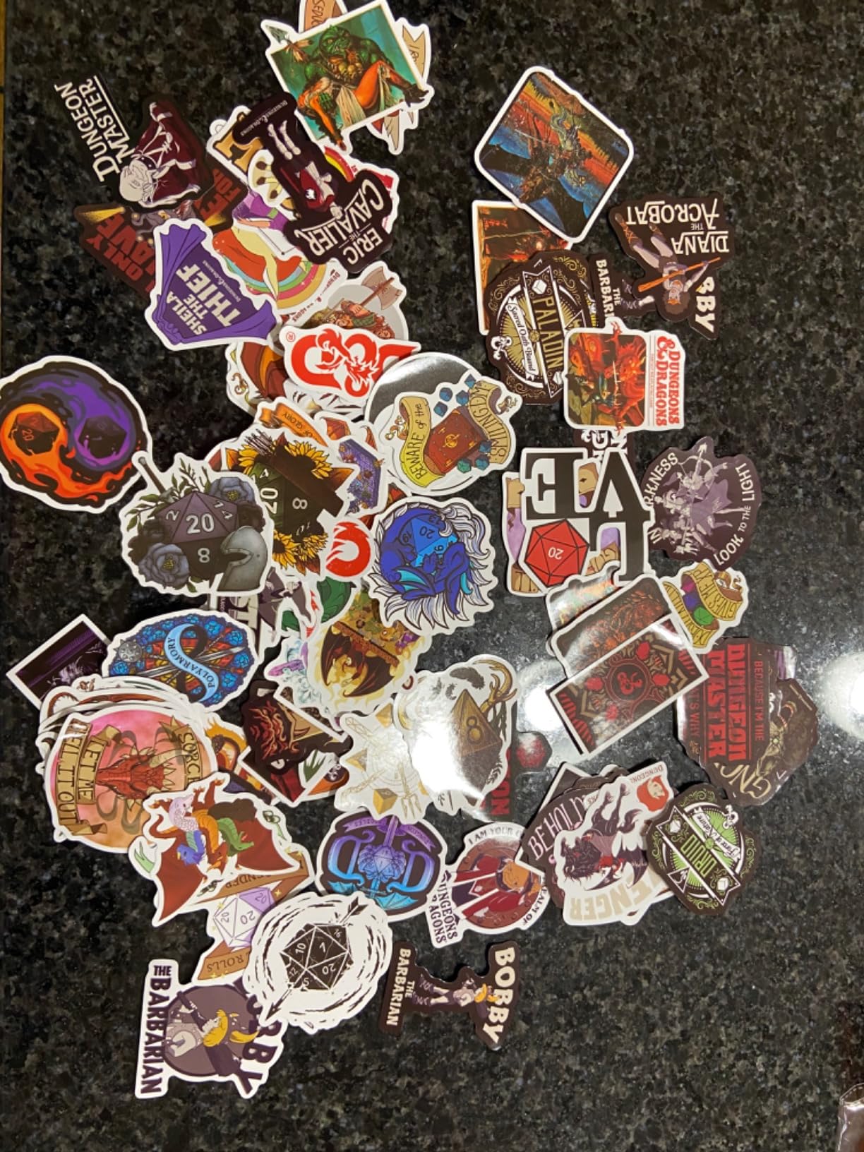 Dungeons and Dragons Stickers - 100Pcs Vinyl Waterproof Stickers customer photo 1
