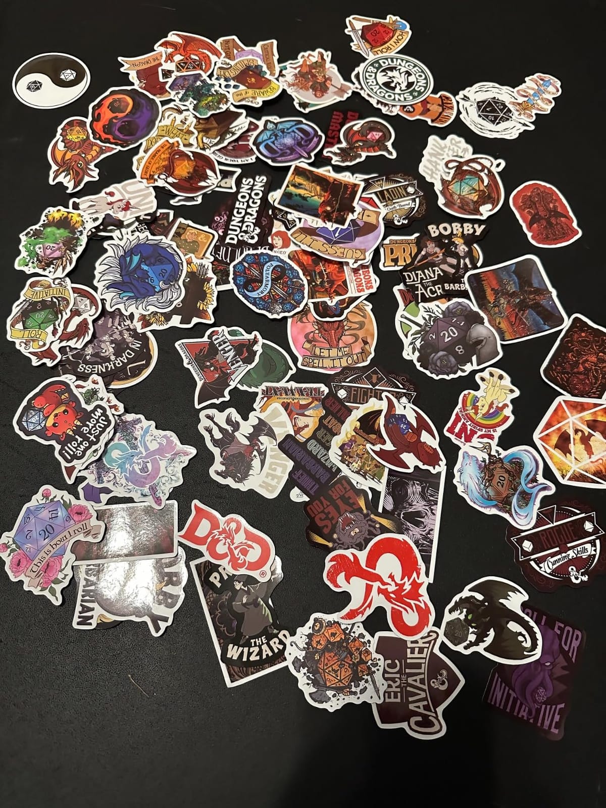Dungeons and Dragons Stickers - 100Pcs Vinyl Waterproof Stickers customer photo 2