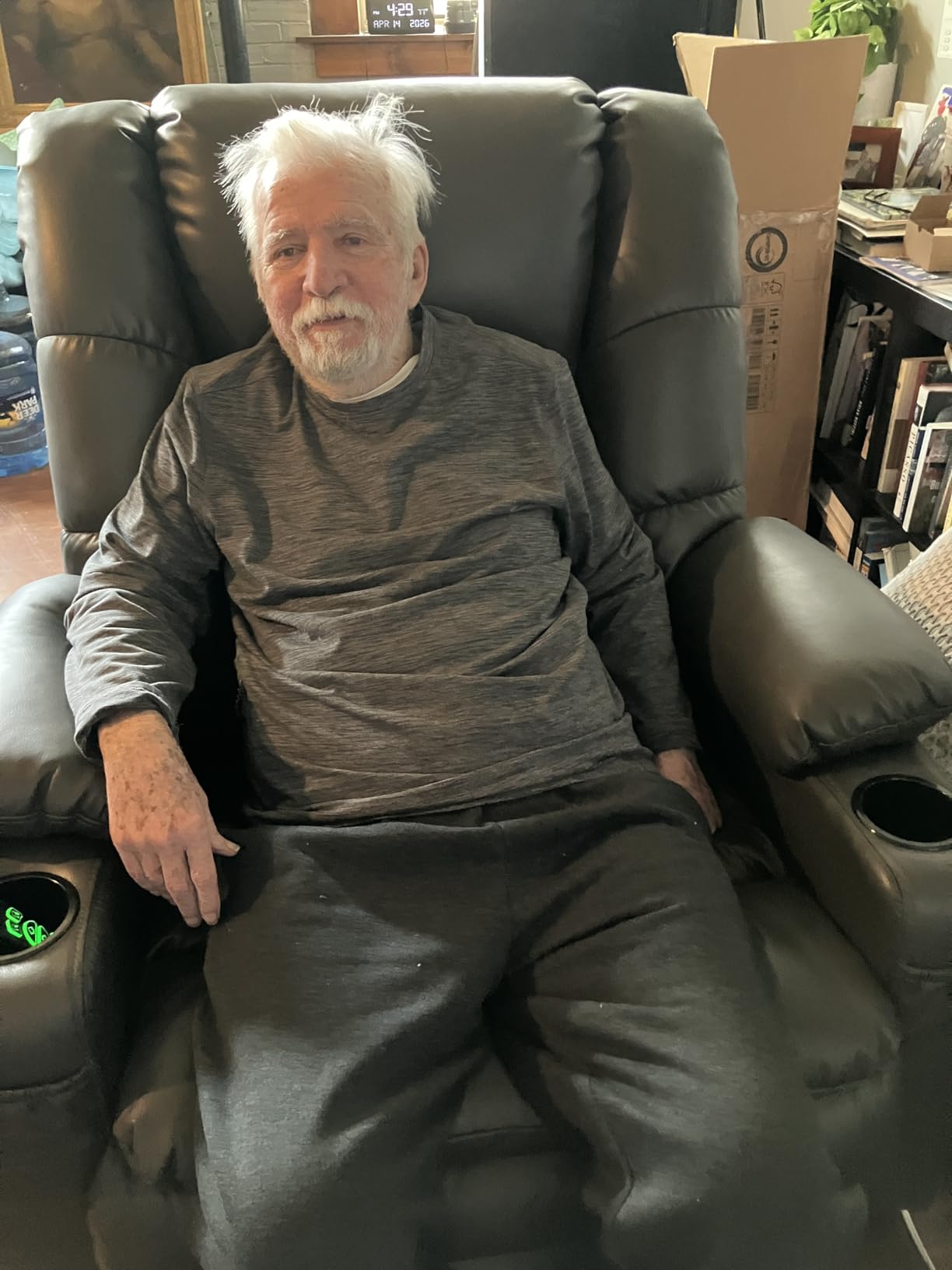MCombo 3 Motor Large Power Lift Recliner for Elderly, Massage & Heat, 7634 | Lay Flat, Infinite Position, Power Headrest, Tall Elderly, 4.7