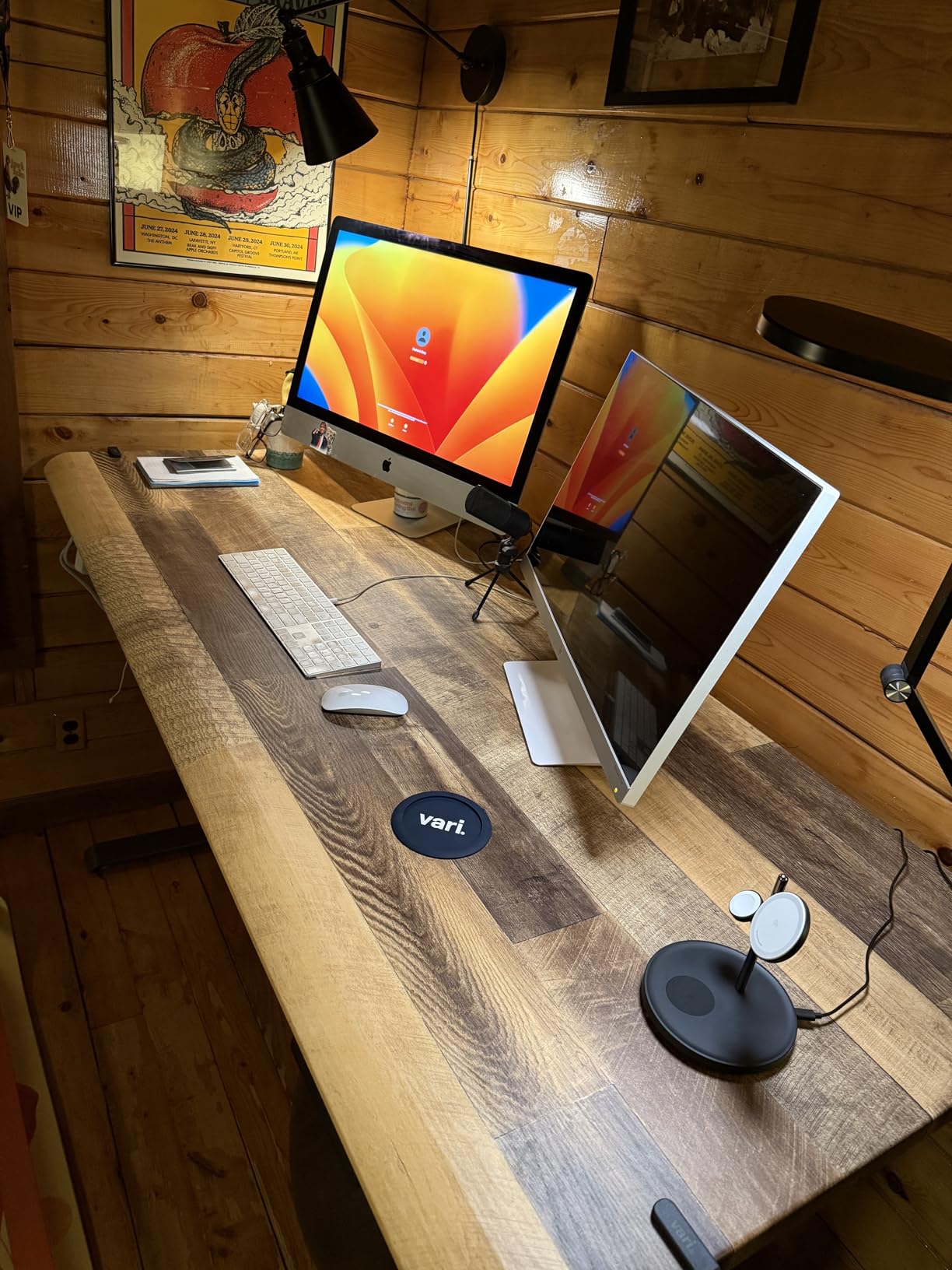 Vari ComfortEdge Electric Standing Desk - 48x30 - Walnut/Slate customer photo 2
