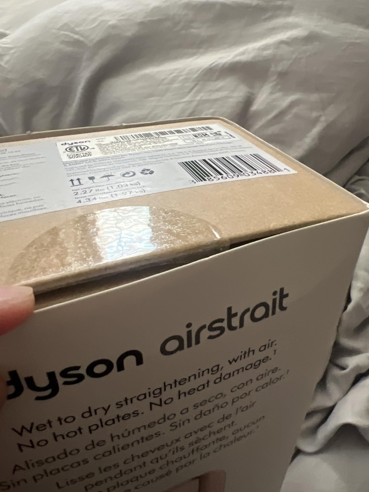 Dyson Airstrait Straightener, Wet to Dry Hair Straightener, No Heat Damage customer photo 1