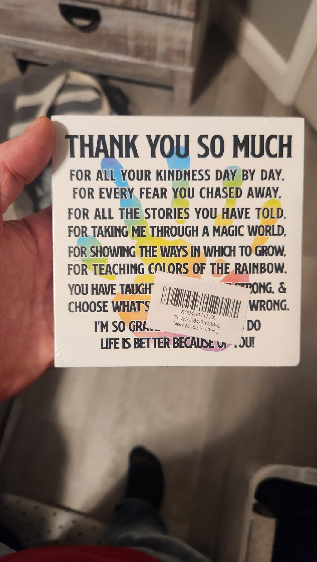 Funny Professor Gifts for Women Men, Thank You Gifts for Professor Mentor Christmas Birthday Teacher's Day Retirement Gift Graduation Gift for Teacher, It's on The Syllabus, Wooden Box Sign Desk Decor customer photo 2