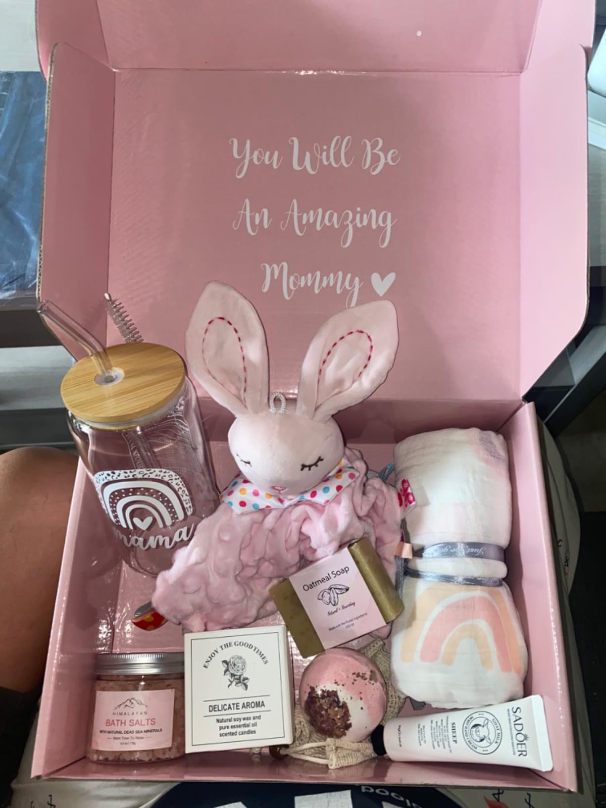 iAOVUEBY New Mom Gifts & Baby Girl Gifts, Baby Shower Gifts for Mom to Be, Pregnancy Gifts for Expecting Mom, First Time Mother's Day Gift for New Mom, Pregnancy Gifts for Women and Baby customer photo 1