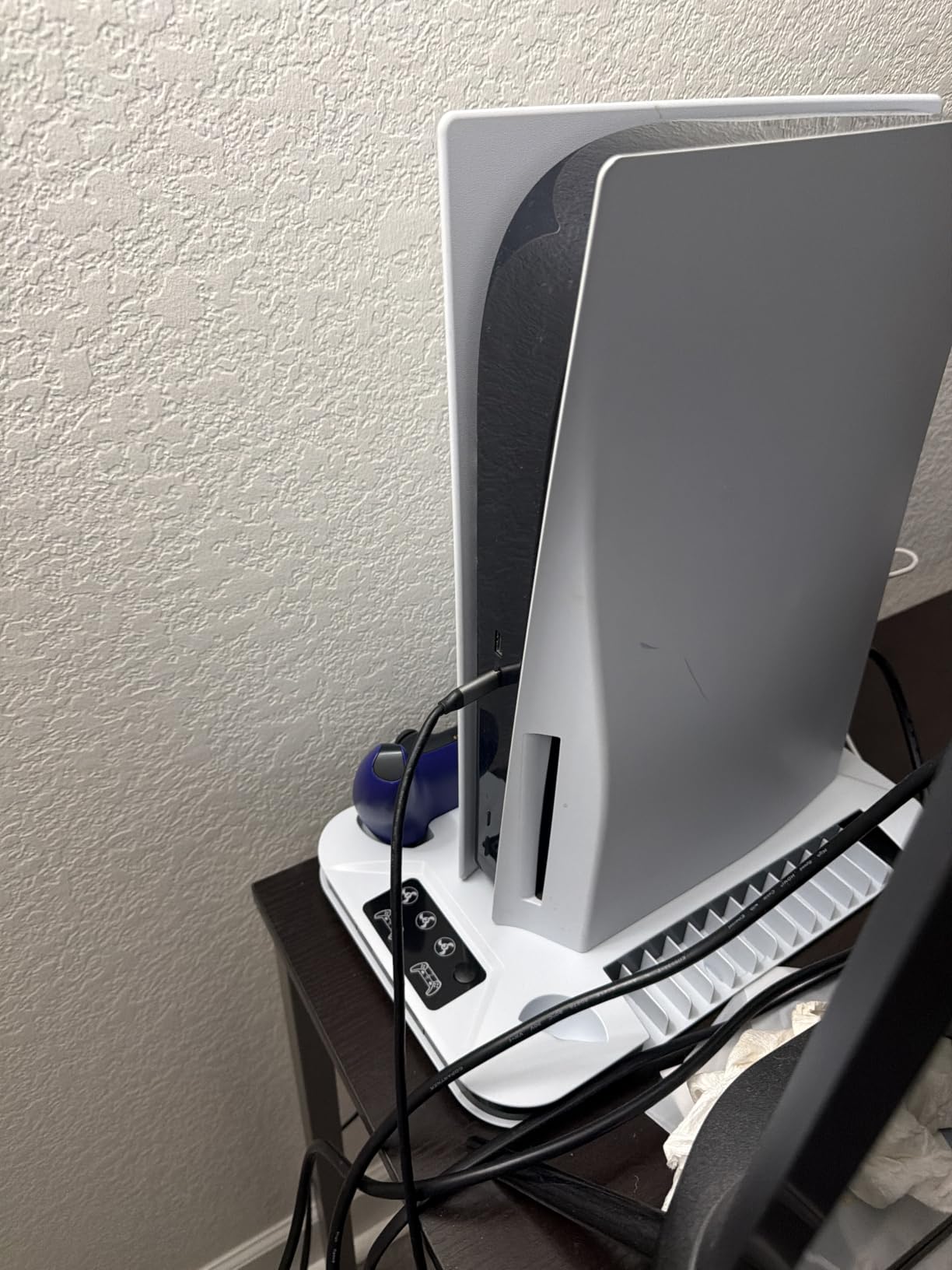 PS5/Slim/Pro Cooling Station with Controller Charging Station for Playstation 5 Slim&Standard&Pro Disc/Digital Console, PS5 Pro Stand Cooler Accessories Incl Cooling Fan/3 USB Hubs customer photo 1
