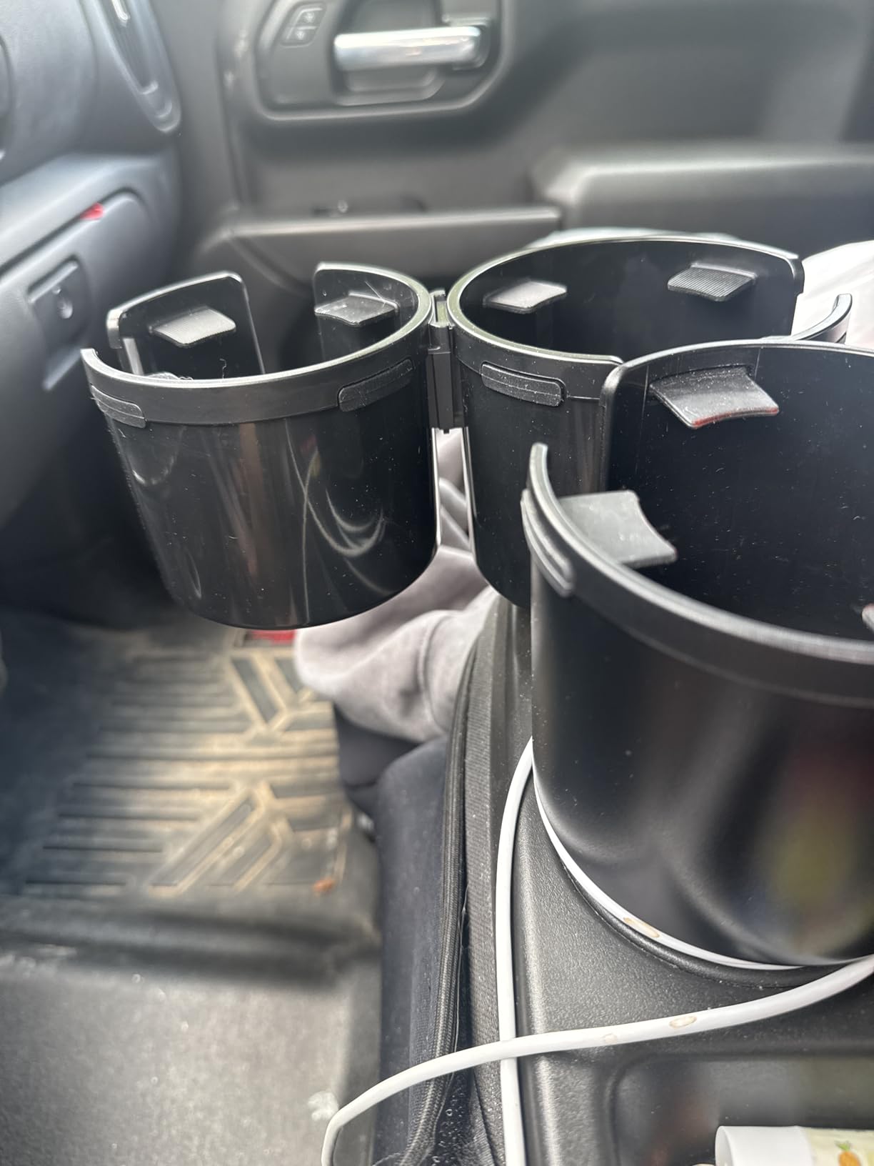 DYLEN Car Cup Holder Expander, 2 in 1 Cup Holder Adpater Extenter for Car | Expandable Insert, Fits Yeti, Stanley and Other Large Water Bottles & Mugs in 2.2