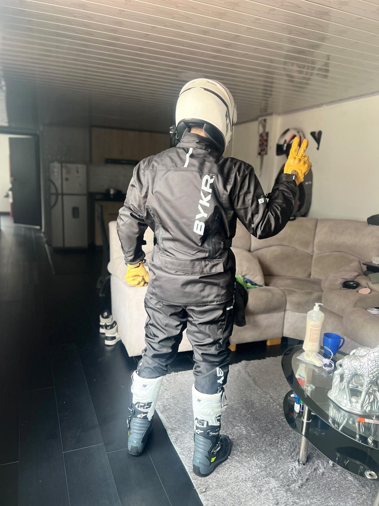 Motorcycle Pants for Men and Women Armored Cordura Overpants Enduro ATV Dual Sports Motocross Cargo Work Touring customer photo 1