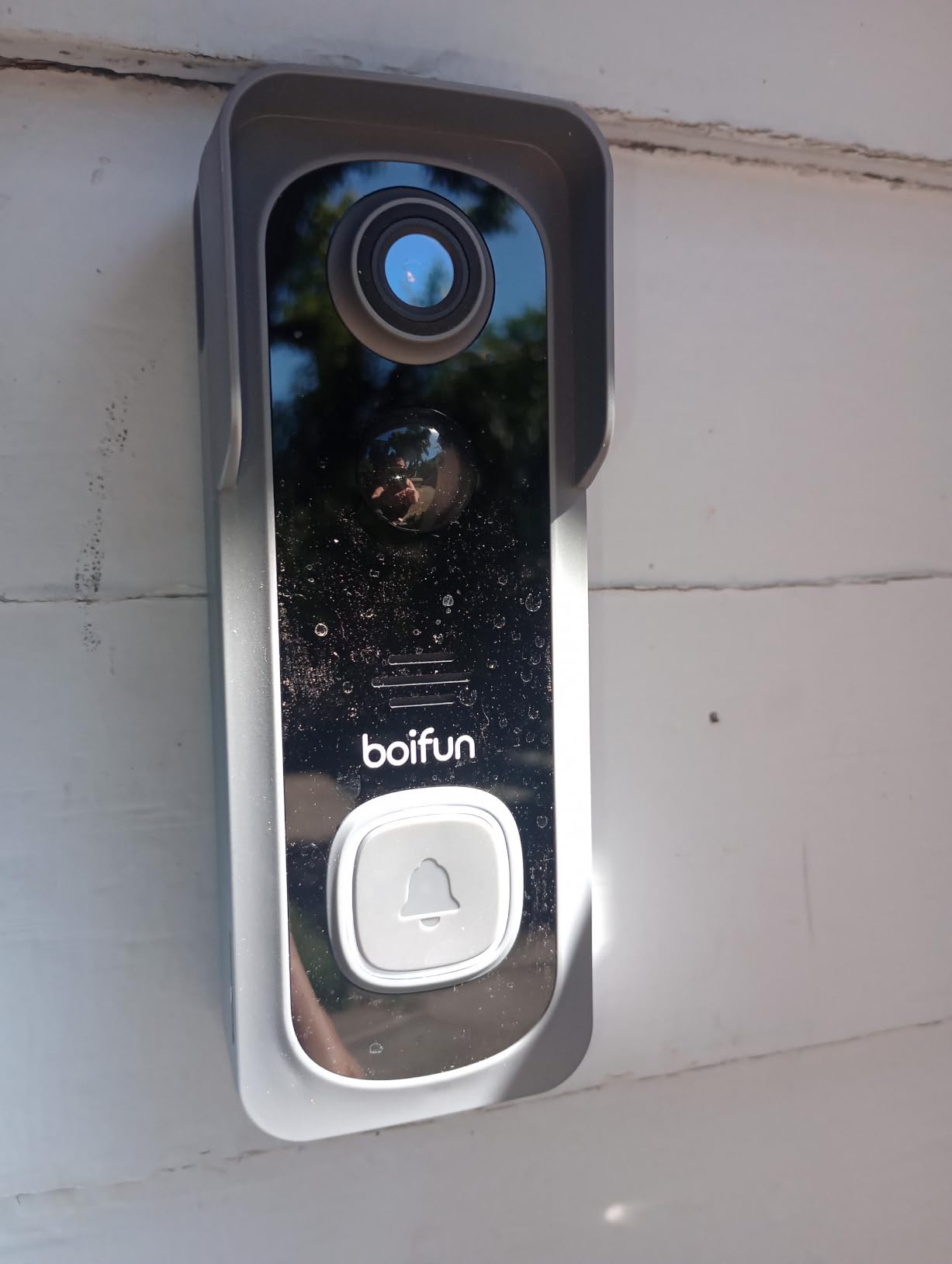 BOIFUN Video Doorbell Camera Wireless - No Subscription Required, 2K HD | 166 degree Wide View, HDR Night Vision, Motion Alerts, Two-Way Audio & Battery Video Doorbell with Chime, 2.4 GHz Wi-Fi Only customer photo 1