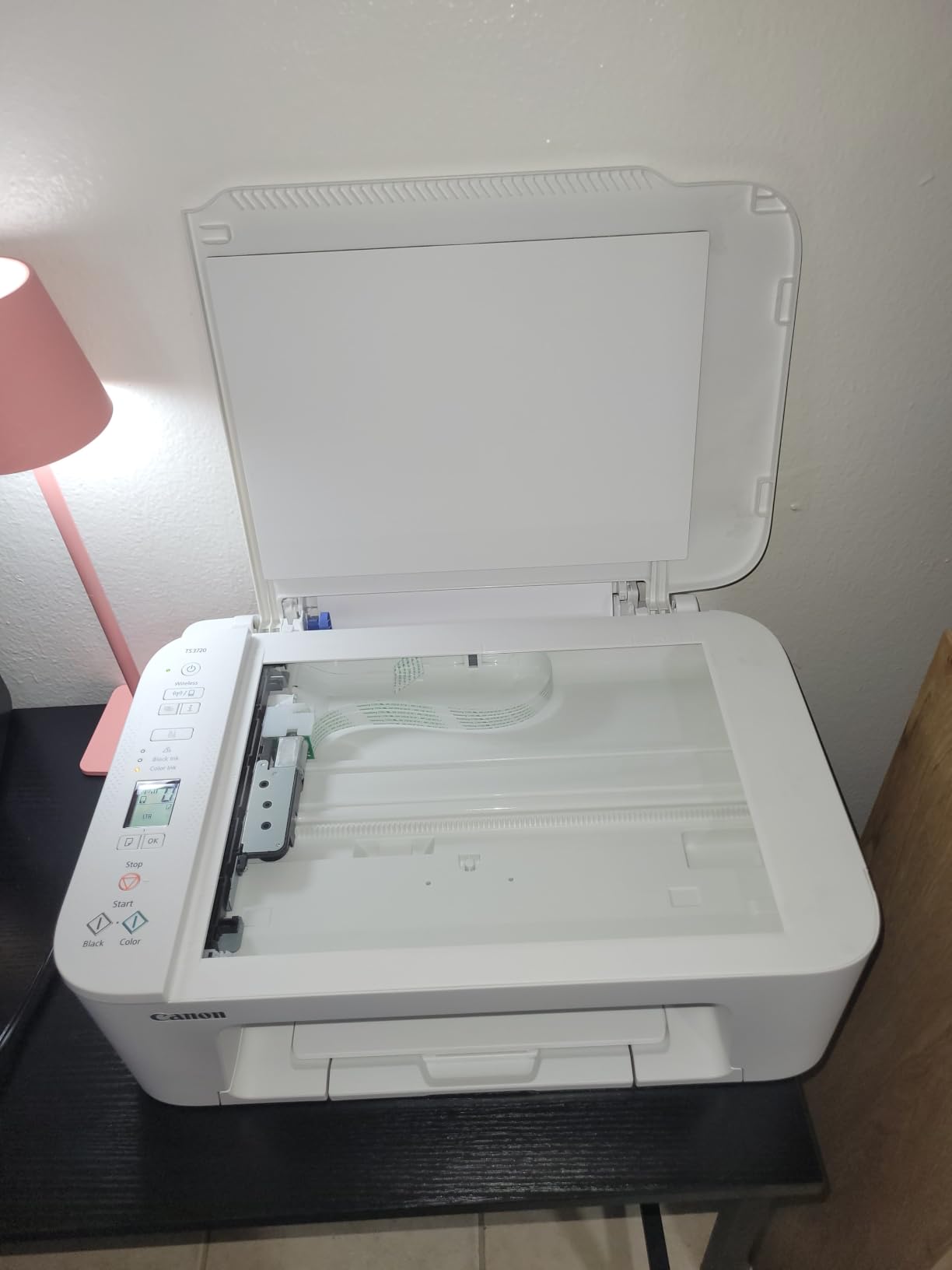 Canon PIXMA TS3720 Wireless All-in-One Printer for Basic Home Printing, White customer photo 1