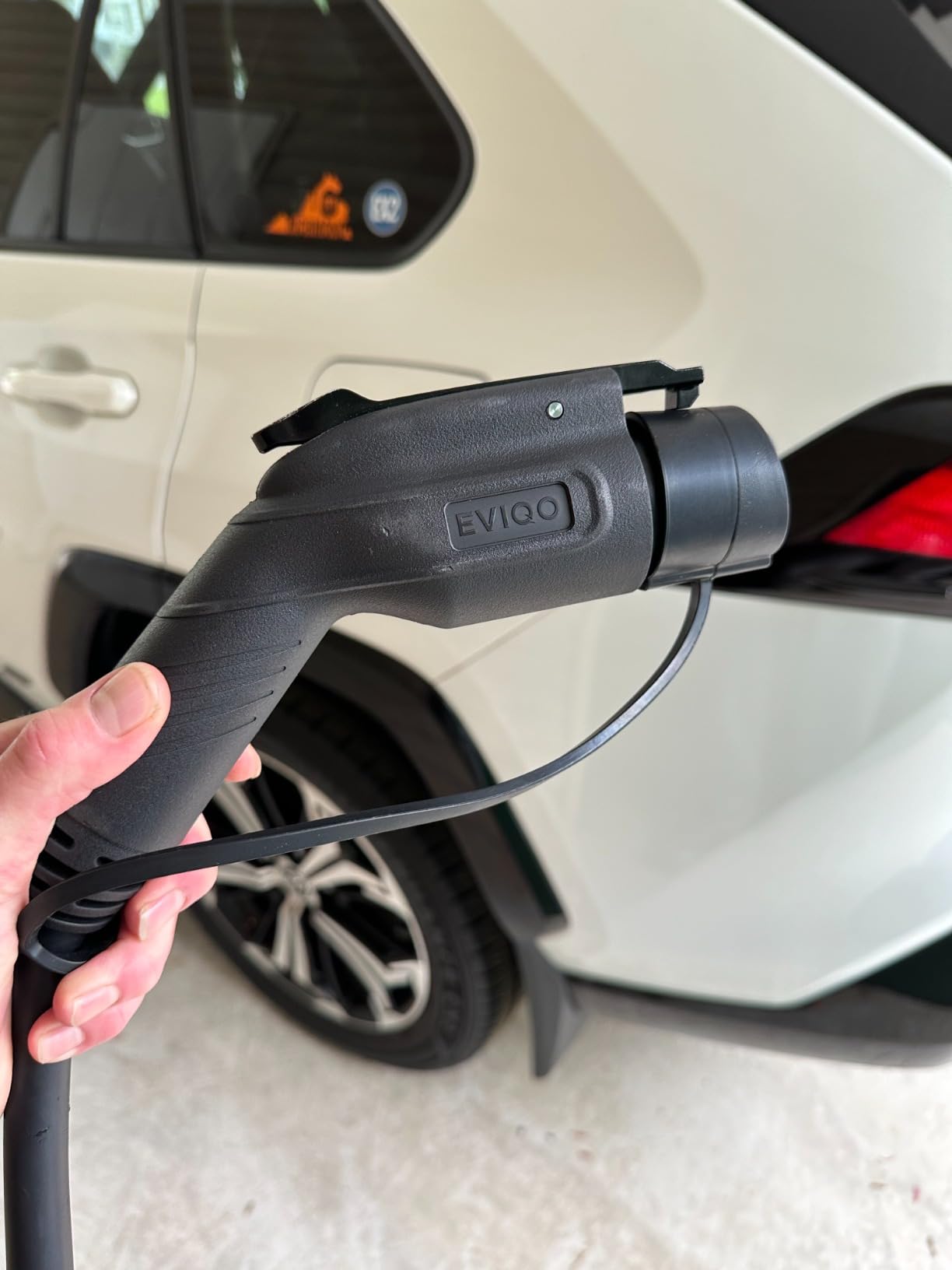 EVIQO Level 2 EV Charger J1772 48A - Hardwired 240V Wall Charging Station | up to 50 mph, 25ft Cable, Enhanced WiFi (2.4GHz), Smart App, Weatherproof Indoor/Outdoor (IP66, NEMA 4), UL & ETL Certified customer photo 2