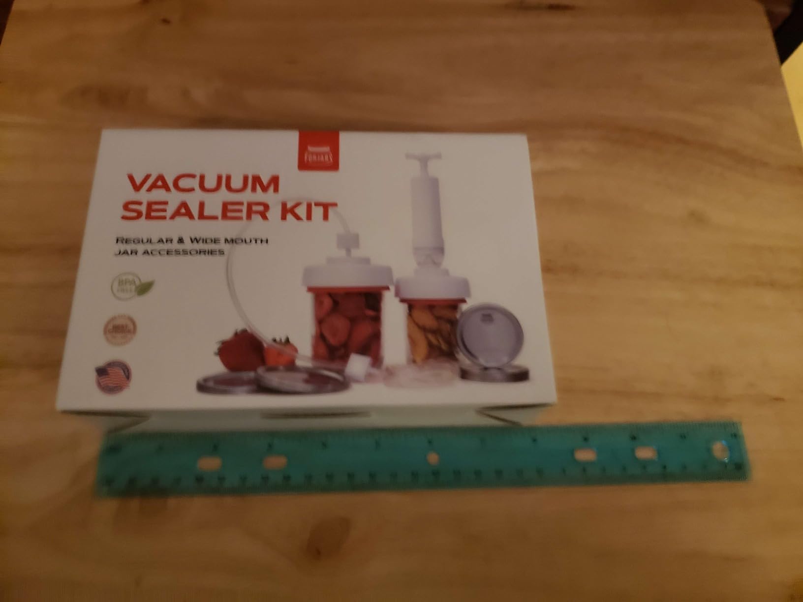 FORJARS Jar Vacuum Sealer Accessory Set for Mason Jars - Compatible with Regular and Wide Mouths, Cordless Pump for Portable Manual Hand Sealing, no electric. Vacuum Sealer with Plastic Lids customer photo 1