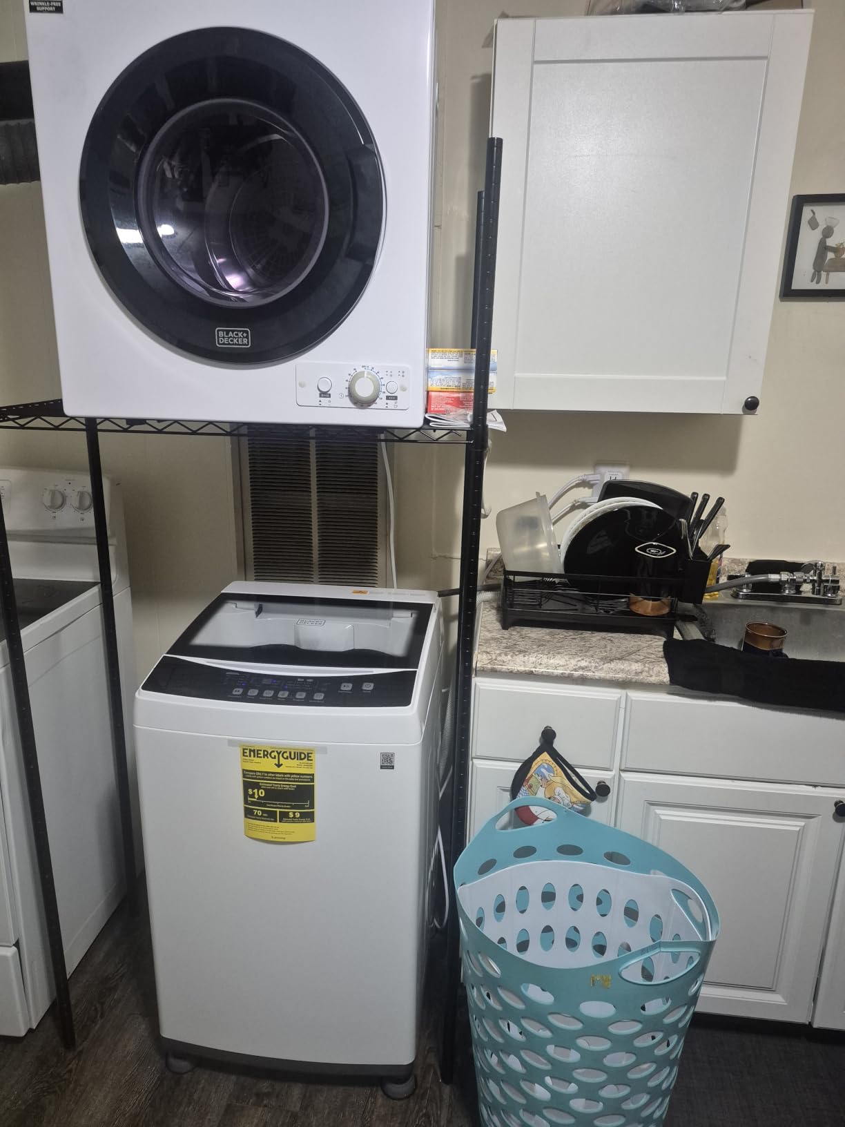 BLACK+DECKER 8.0 Cu. Ft. Electric Front Load Dryer with Steam, BFLD80ME | Clothes Dryer with LED Display, 12 Cycle Selections, ENERGY STAR, 240V, Requires Professional Installation customer photo 1