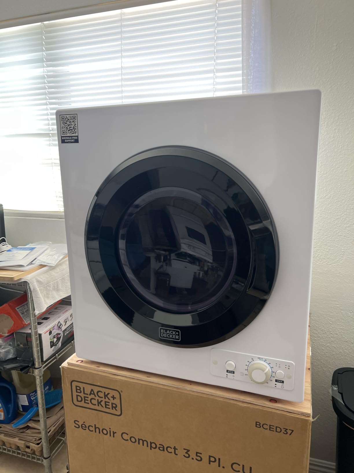 BLACK+DECKER 8.0 Cu. Ft. Electric Front Load Dryer with Steam, BFLD80ME | Clothes Dryer with LED Display, 12 Cycle Selections, ENERGY STAR, 240V, Requires Professional Installation customer photo 2