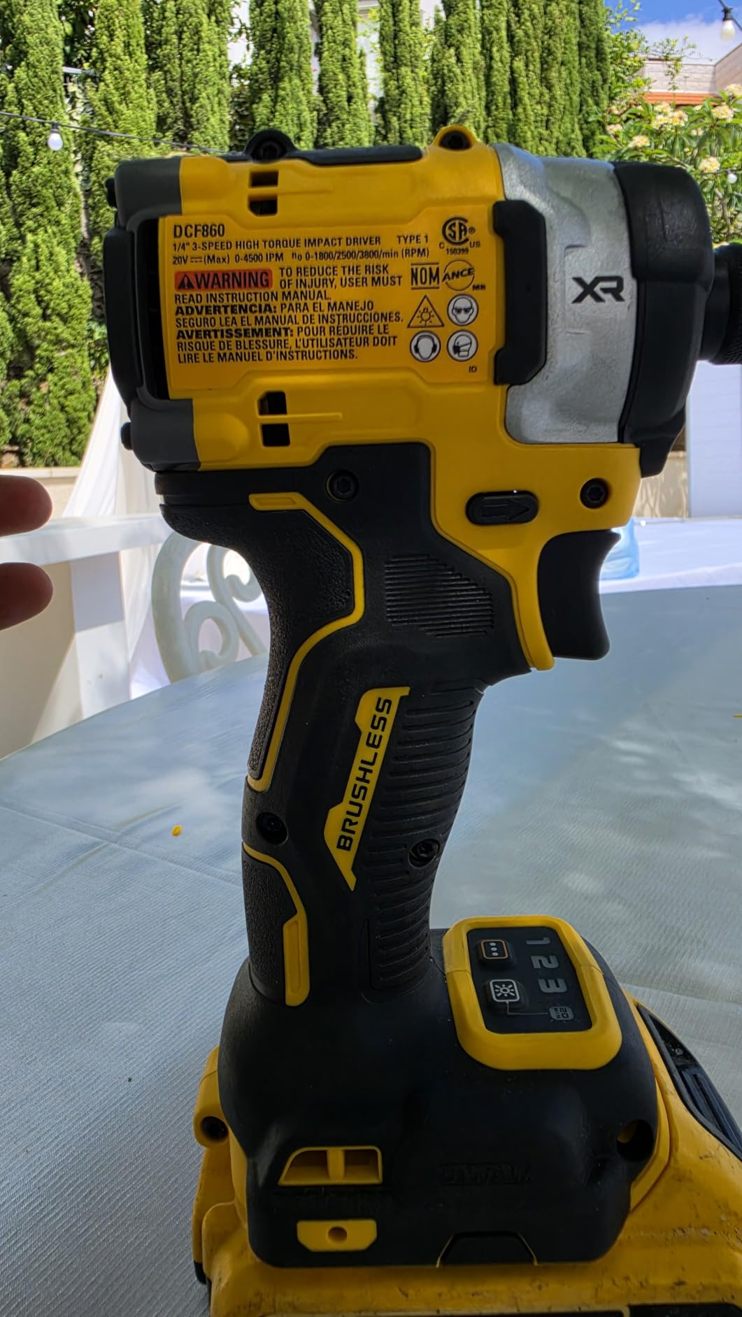 DEWALT 20V MAX XR 1/4 Inch Cordless Impact Driver, Bare Tool Only (DCF860B) customer photo 1