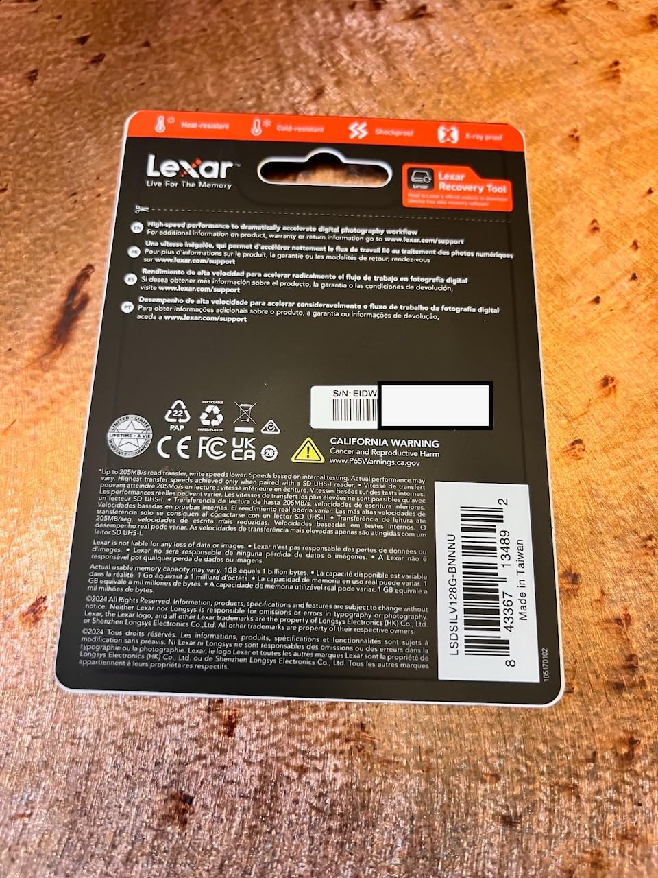 Lexar 128GB Silver SD Memory Card, 225MB/s Read, 4K, V30, U3, UHS-I | Compatible w/ Canon, Sony, Nikon, Ideal for Professional Photographer, Videographer, Enthusiast, LSDSILV128G-BNNNU customer photo 2