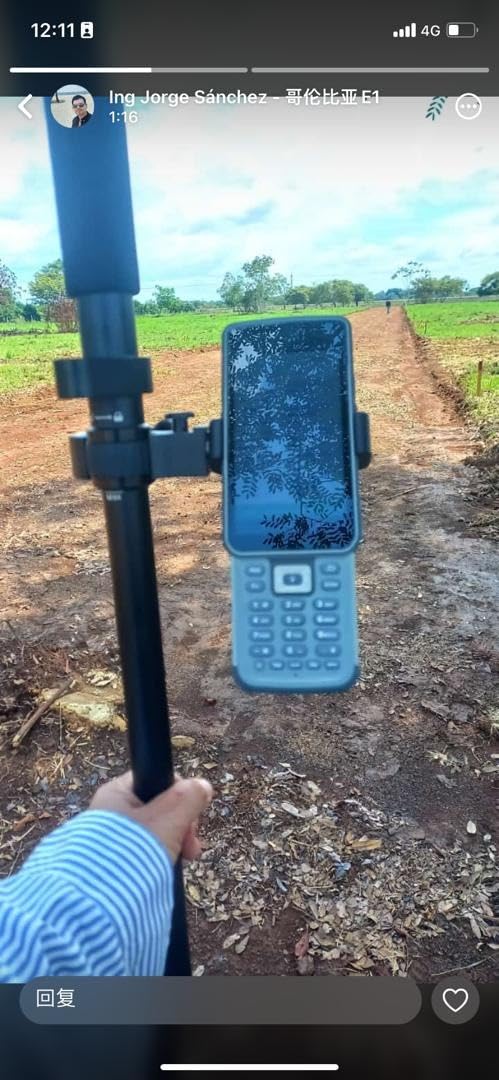 E1 RTK GNSS Survey Equipment GPS Receiver with IMU Rover & Base Handheld Collector Land Surveying Equipment, Navigation System Survey Software (Include Pole, Tribrach, Tripod) customer photo 2