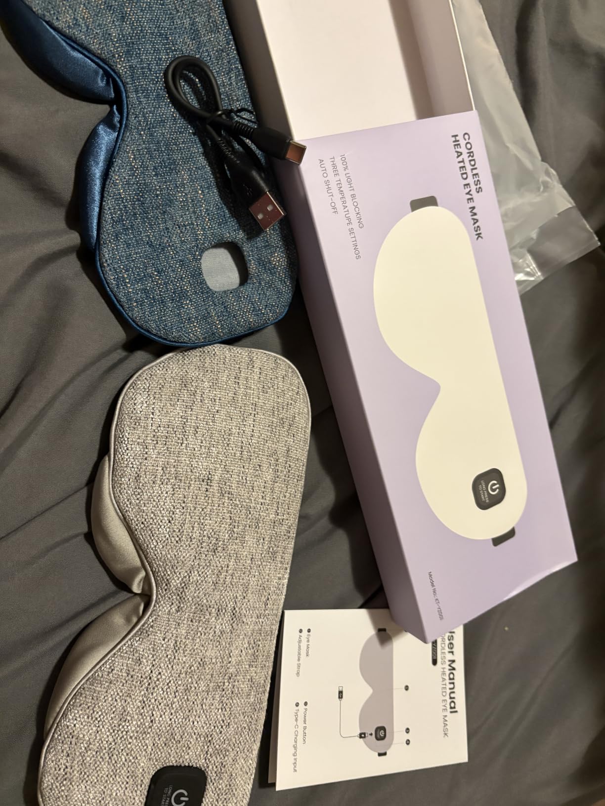 Heated Eye Mask - Cordless Eye Mask for Dry Eyes, FSA-HSA Eligible, Eye Relief, Improved Sleep, Washable Eye Heating pad for Travel and with Replaceable Shell customer photo 2