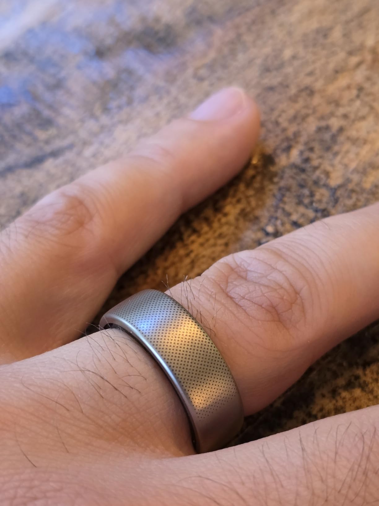 Amazfit Helio Smart Ring, Monitor Sleep/Heart, Water-Resistant, iOS/Android | Subscription Free, Titanium Alloy, Fast 1.4-Hr Charging, Monitor Sleep, Heart Rate & Stress, Size Before You Buy (Size 12) customer photo 1