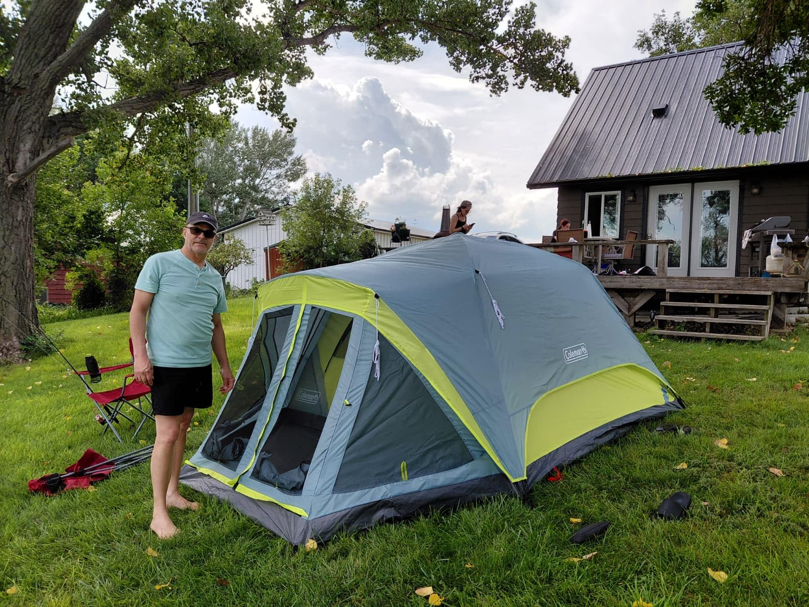 Coleman Skydome Camping Tent with Screened Porch & 5-Minute Setup, Weatherproof 4/6/8 Person Tent with Rainfly & Carry Bag, Made of PFAS-Free Materials customer photo 2