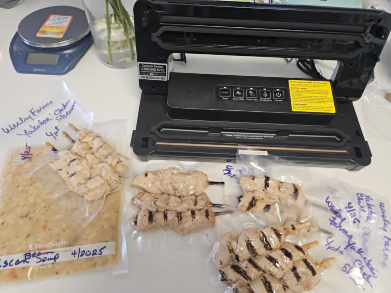 Bonsenkitchen Vacuum Sealer Machine, Multiple Modes, Compact for Kitchen Storage & Sous-Vide, External Vacuum System customer photo 2