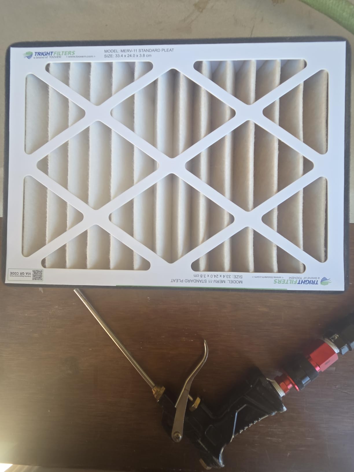 Abestorm 360 Degree Intake Air Filtration System for Woodworking, Built-in Ionizer, 1350CFM Hanging Air Filter, Shop Dust Collector, Garage WorkShop, MERV-11 filter, DecDust 1350IG customer photo 1