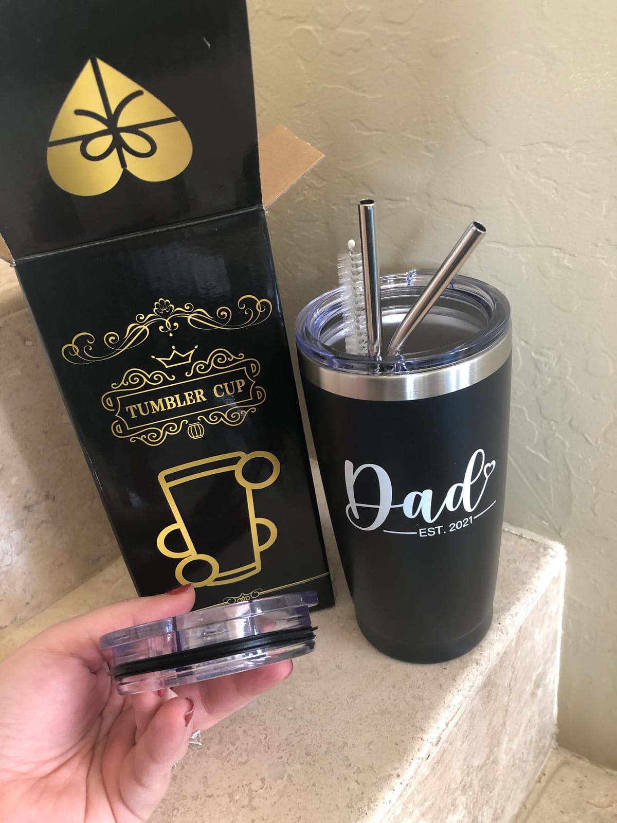 BIRGILT Firefighter Gifts for Men, Women - Fireman Fathers Day Gift for Firefighters Men - Fireman Fire Fighter Gifts for Birthday, Graduation, Christmas - Where My Hose at Firefighter Tumbler 20oz customer photo 2