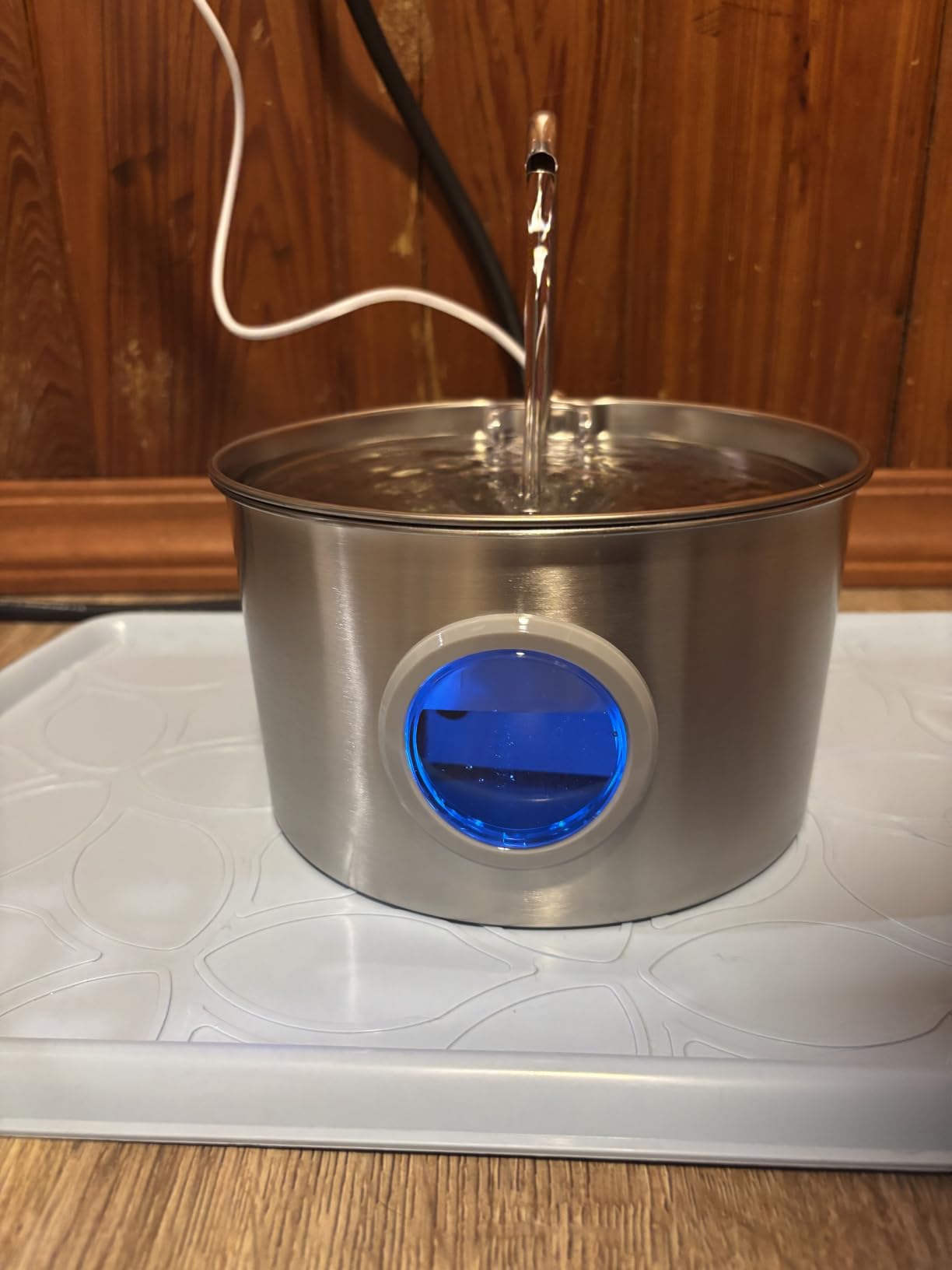 Cat Water Fountain Stainless Steel: 74oz/2.2L Cat Fountain for Drinking | Pet Water Fountain for Cats Inside - Quiet Cats Water Bowl Dispenser - Kitty Drinking Fountains - for Pets& Small Animals customer photo 1
