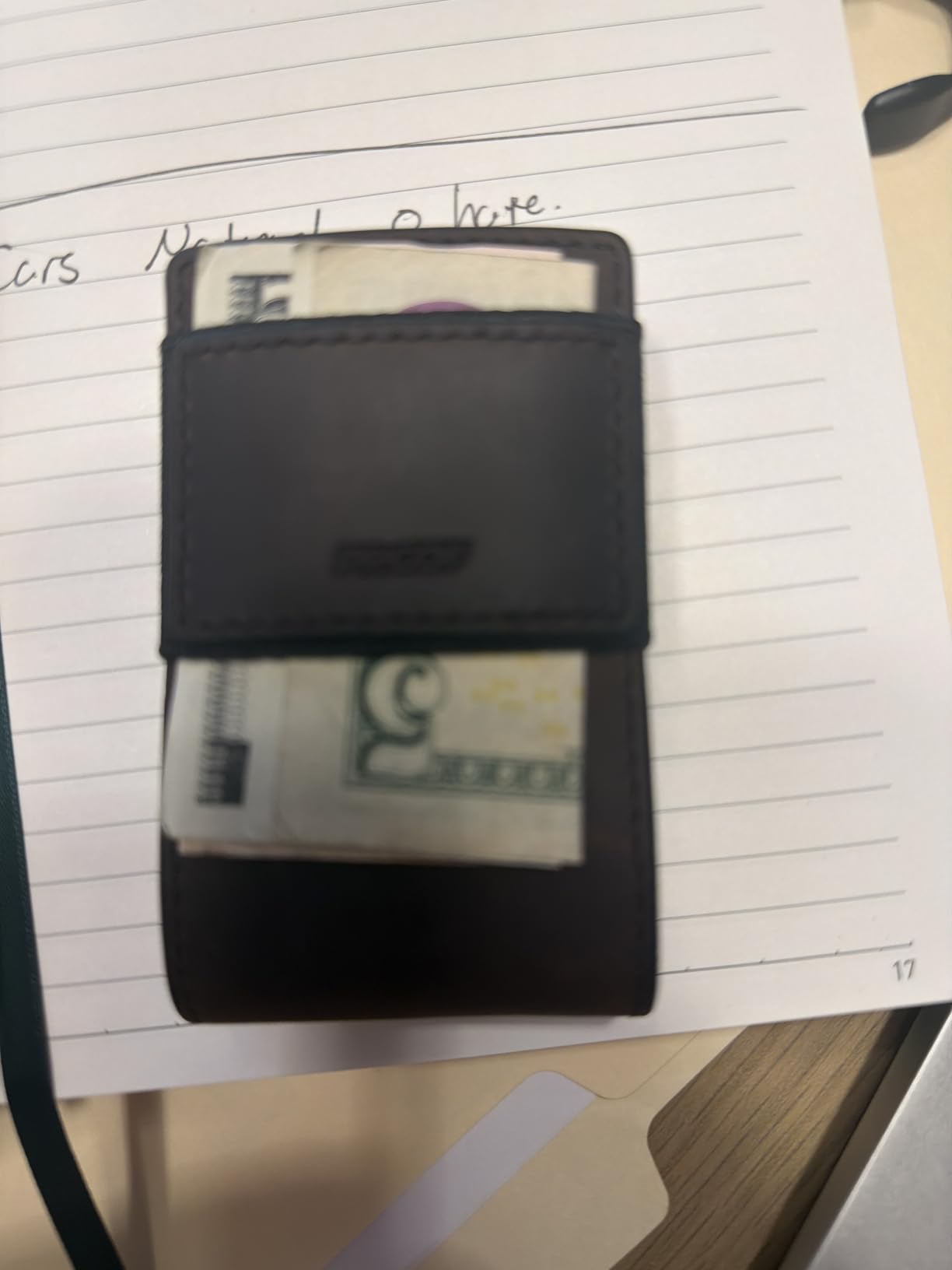 Slim Minimalist Wallets for Men | Leather & Metal | RFID Wallet customer photo 2