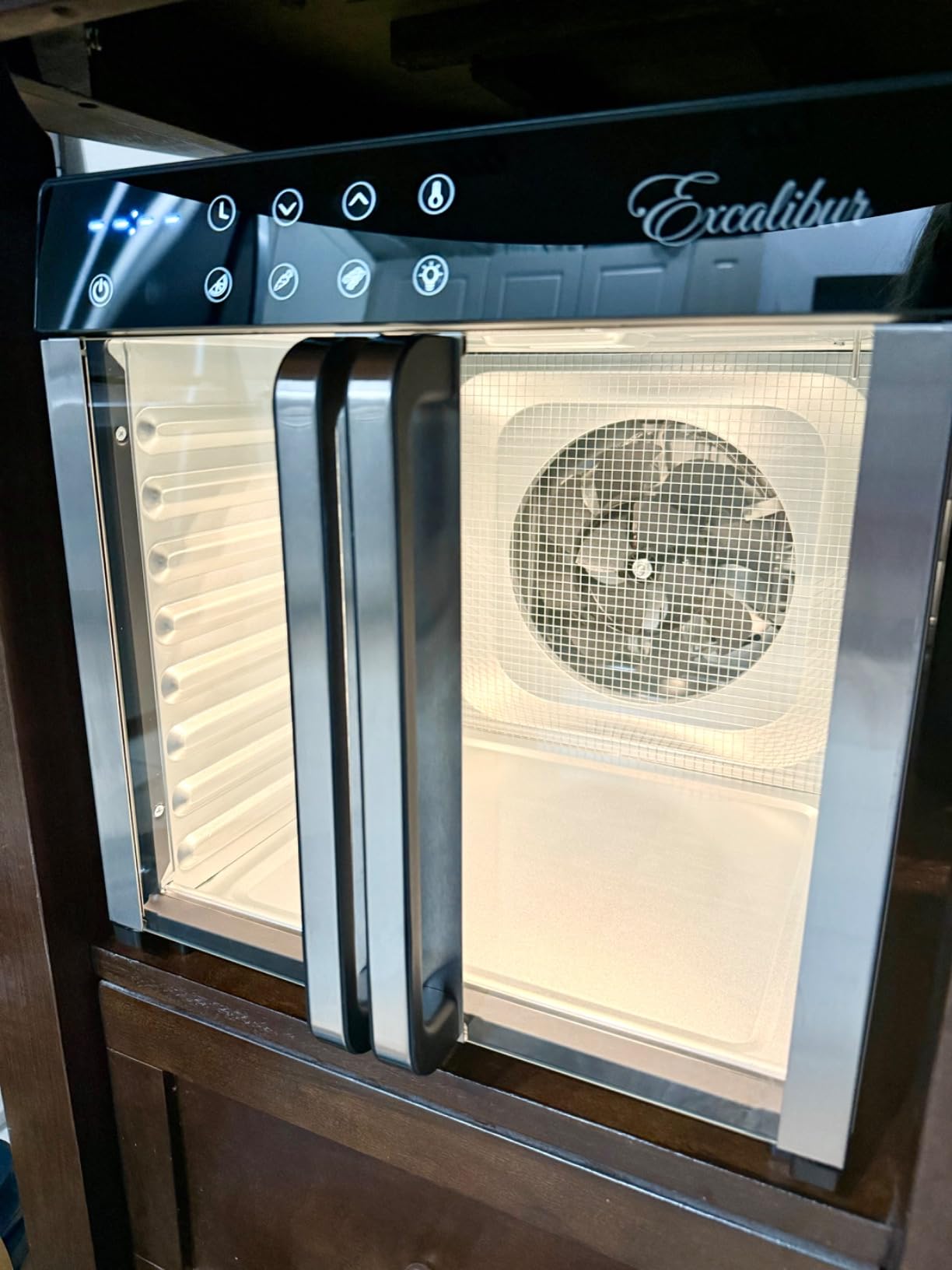 Excalibur Food Dehydrator 8-Tray for Jerky, Fruit, Vegetables, Herbs, Pet Treats, 7.2 Cu Ft Drying Space with Adjustable Temperature Control and 80 hour digital timer, 8-Tray, Stainless Steel customer photo 2
