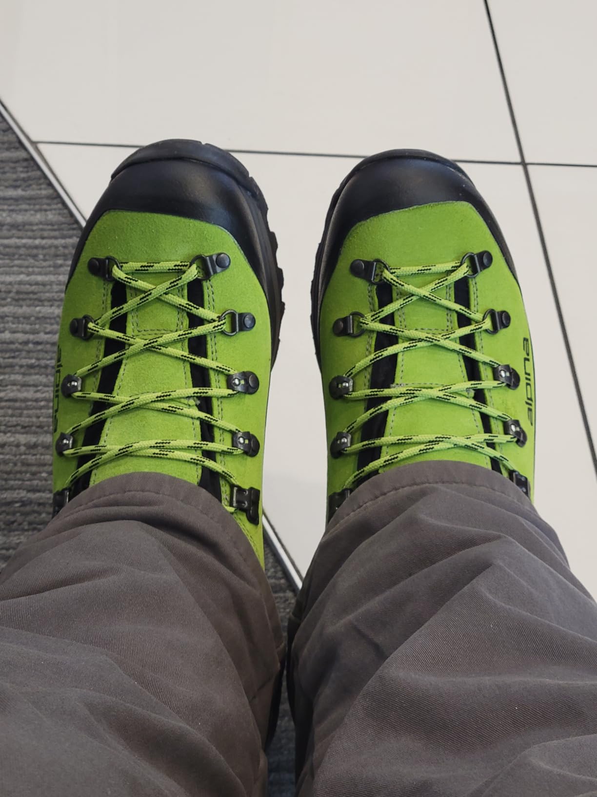 Alpina DIABLO Mountaineering Boots - Heavy-Duty Backpacking & Alpine Hiking Boots | 3.0 mm Split Leather Upper, Sympatex Waterproof-Breathable Membrane | Vibram All-Weather Slip-Resistant Grip | Made in Europe customer photo 1