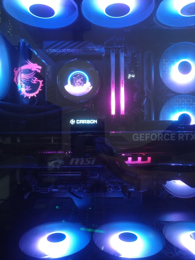 MSI MPG Z890 Carbon WiFi Gaming Motherboard (Support Core Ultra Series 2 Intel Processors, LGA 1851, DDR5, PCIe 5.0, M.2, SATA, 5Gbps LAN, USB Type-C, Wi-Fi 7, Bluetooth 5.4, Thunderbolt 4, ATX) customer photo 2