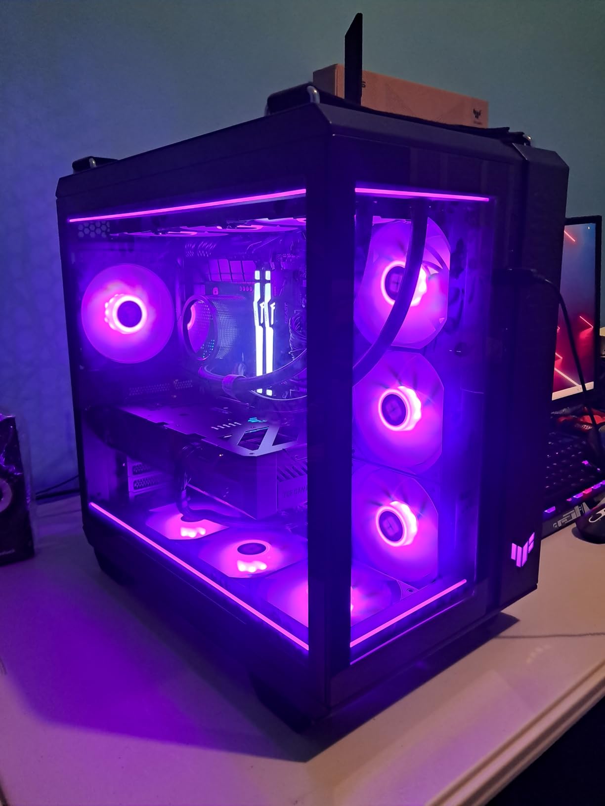 ASUS TUF Gaming ARGB Lighting Kit for GT502 Horizon Series (Black) 2X Outer Edge ARGB Frame, Vibrant System Lighting, Easy Installation Magnetic Design, Aura Sync, 2 Year Warranty customer photo 2
